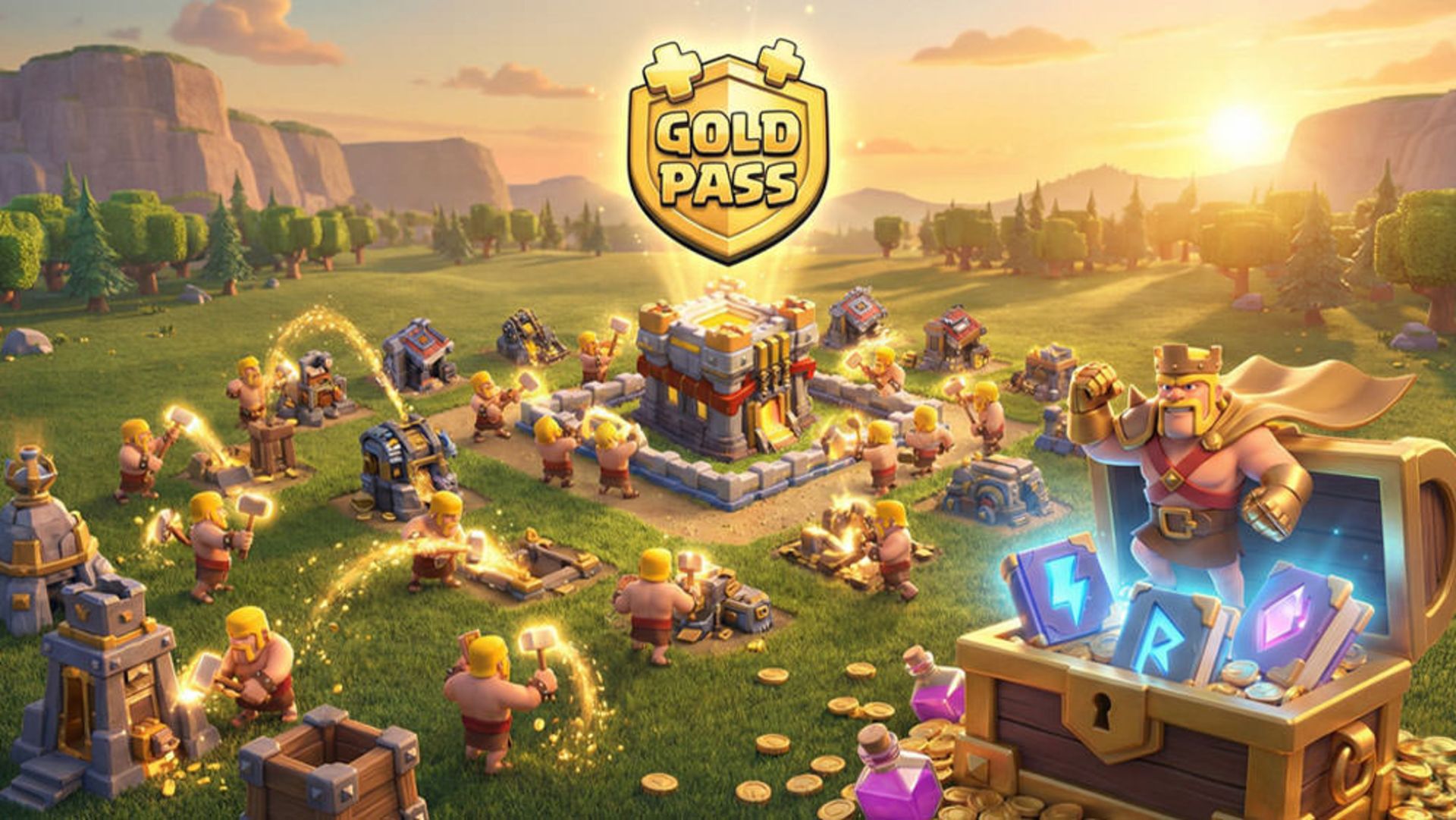 خرید بلیت طلایی کلش اف کلنز و تاثیر آن بر سرعت پیشرفت دهکده