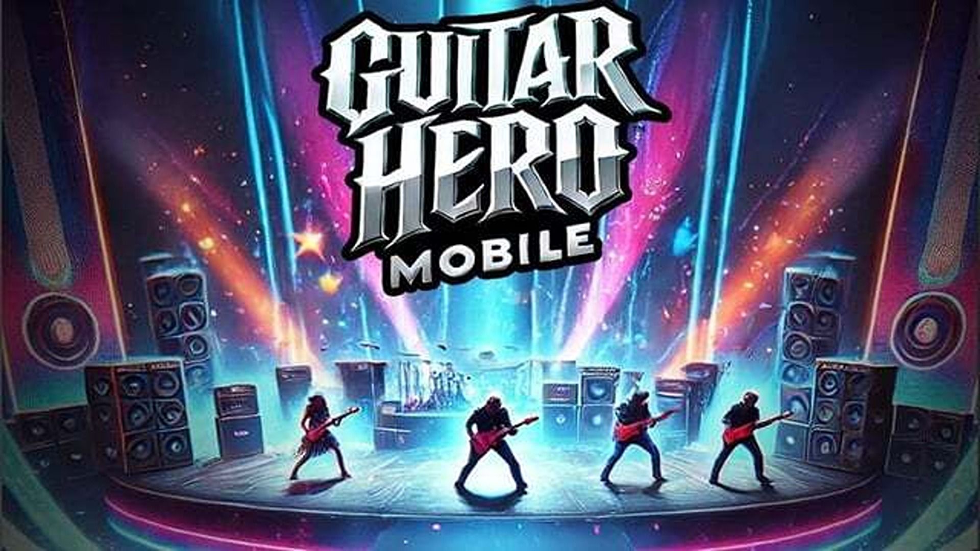 تبلیغ Guitar Hero Mobile پردازش شده توسط هوش مصنوعی