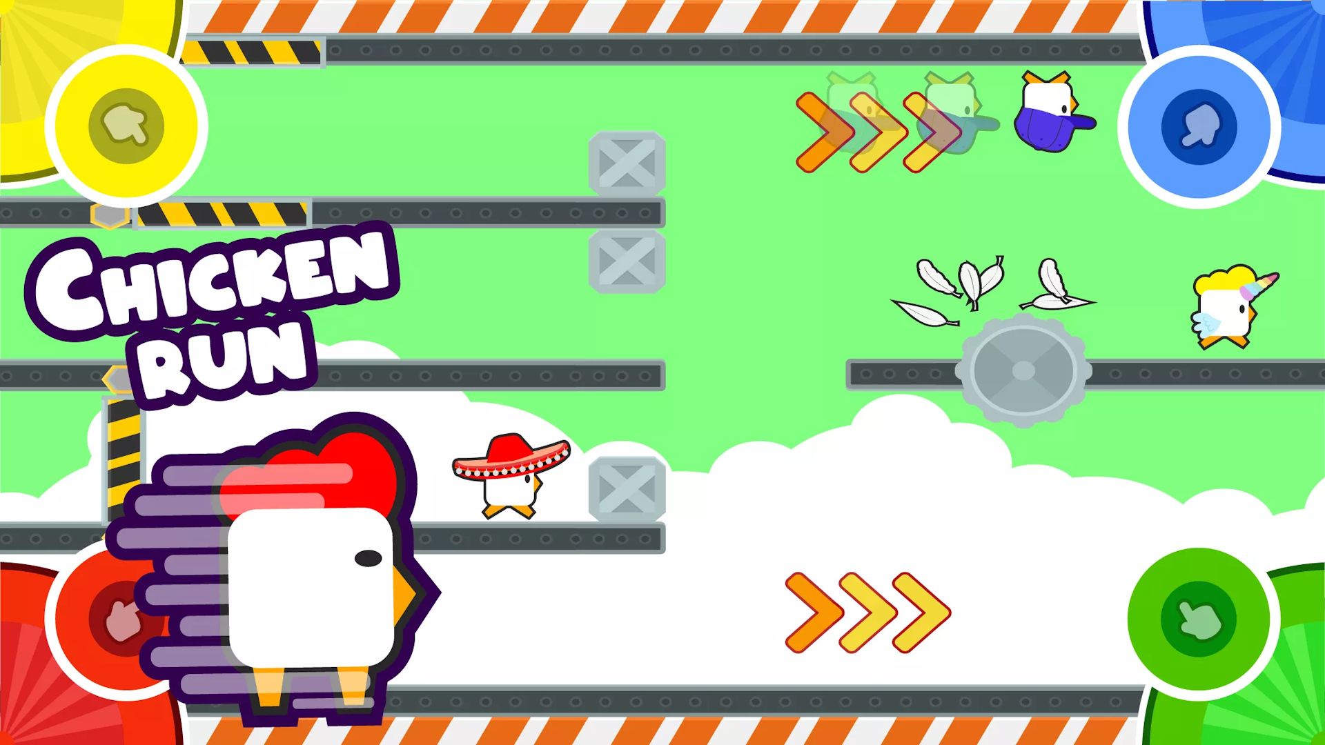 مینی‌گیم فرار مرغی در بازی موبایلی 2 3 4 Player Mini Games