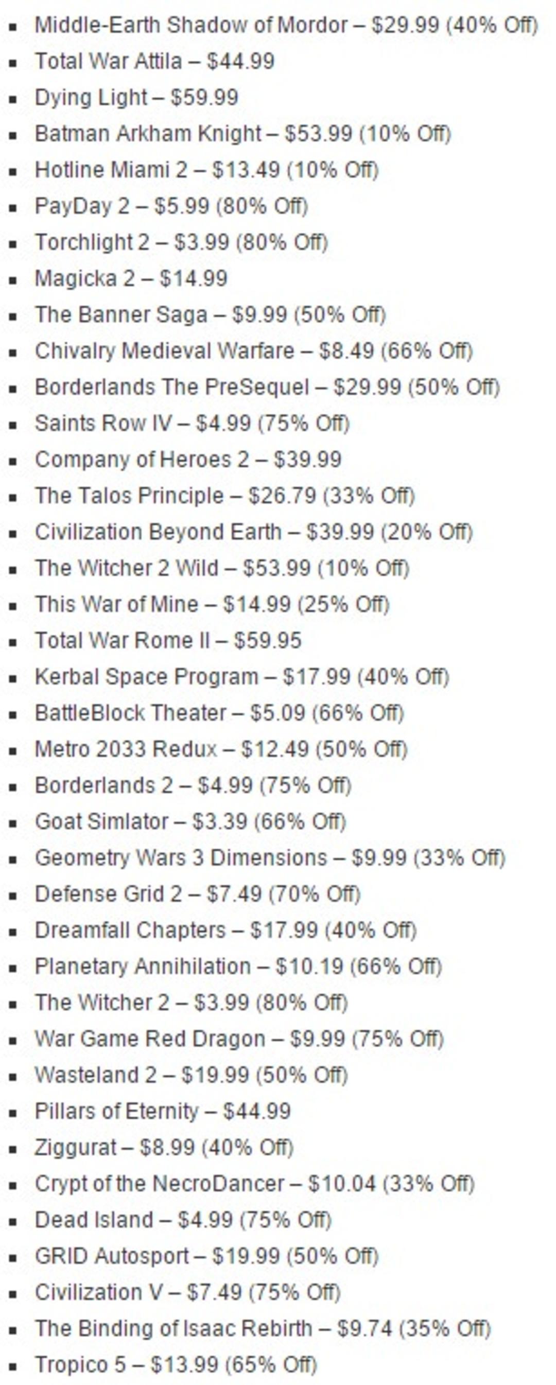 Steam OS Games