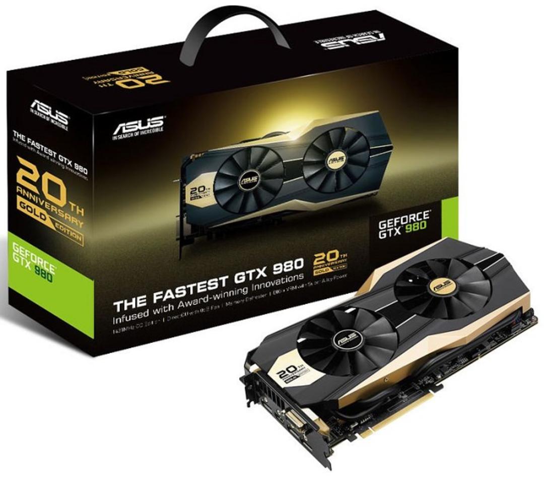 بسته بندی گرافیک ASUS GTX 980 Gold Edition