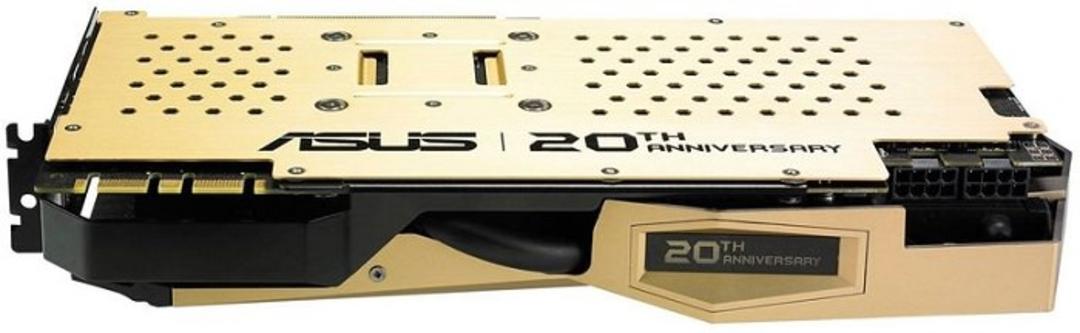 طرح طلایی محافظ پشت گرافیک ASUS GTX 980 Gold Edition