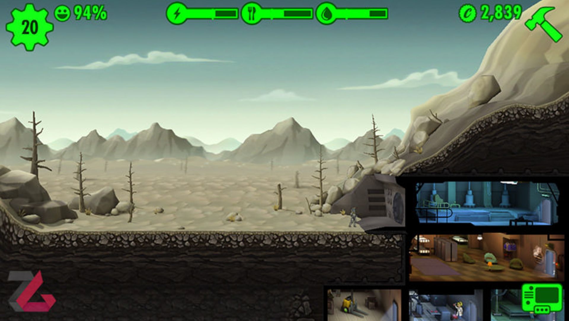 بازی موبایل Fallout shelter