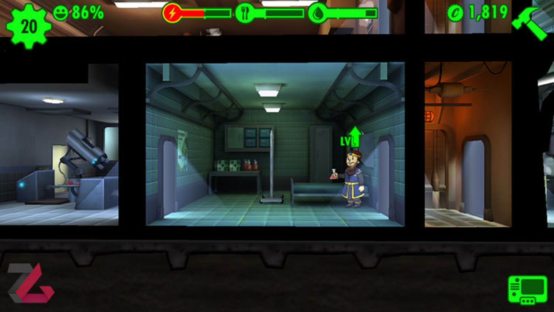 بازی موبایل Fallout shelter