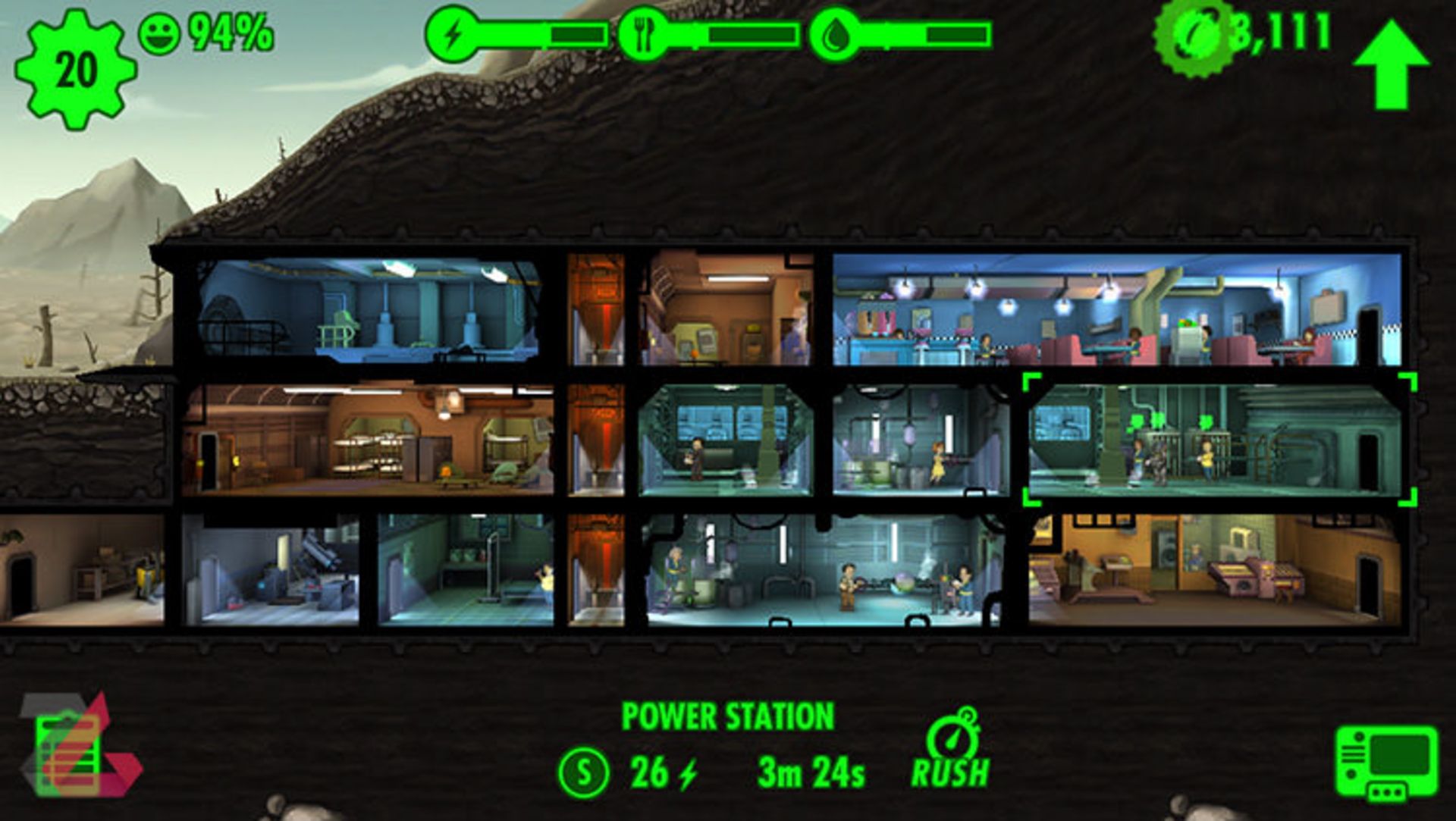 بازی موبایل Fallout shelter