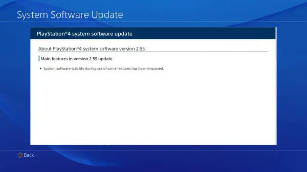 PS4 Software Update 2.55 Released