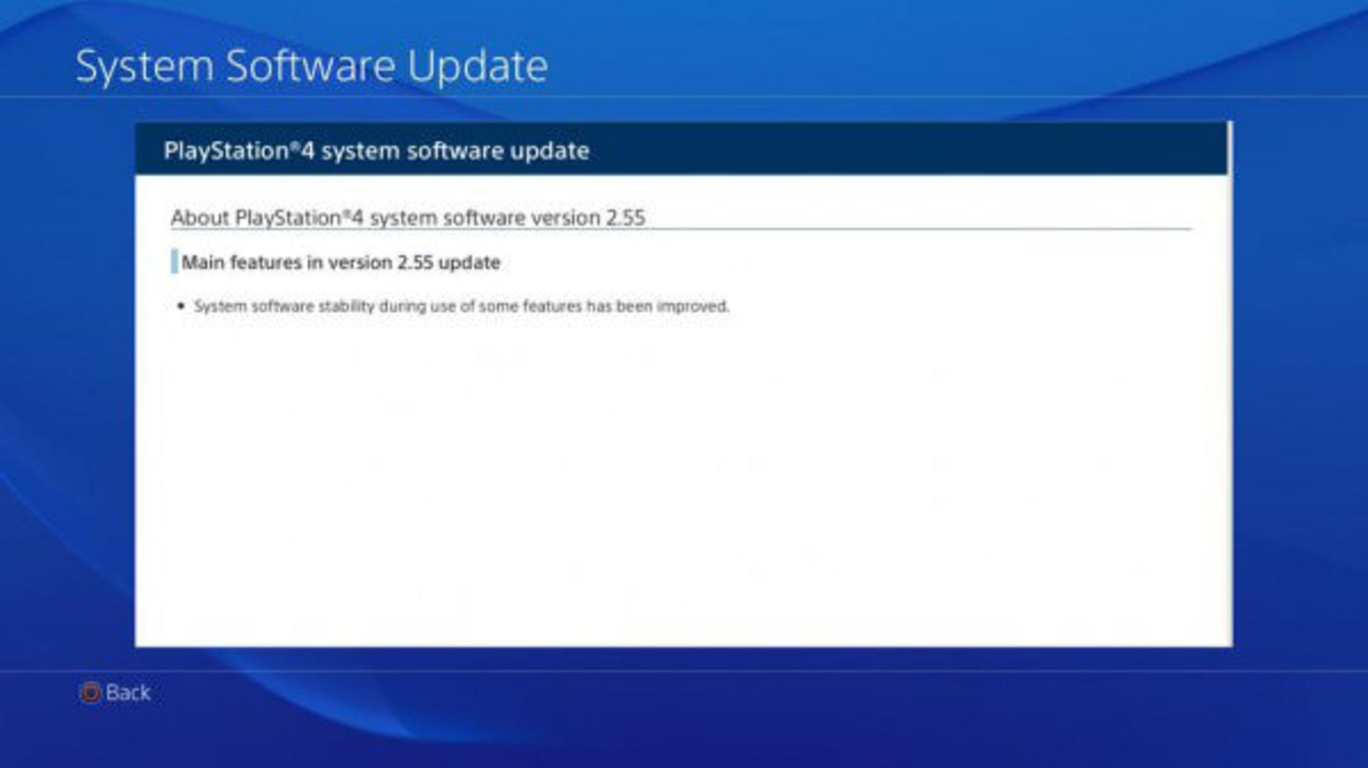 PS4 Software Update 2.55 Released
