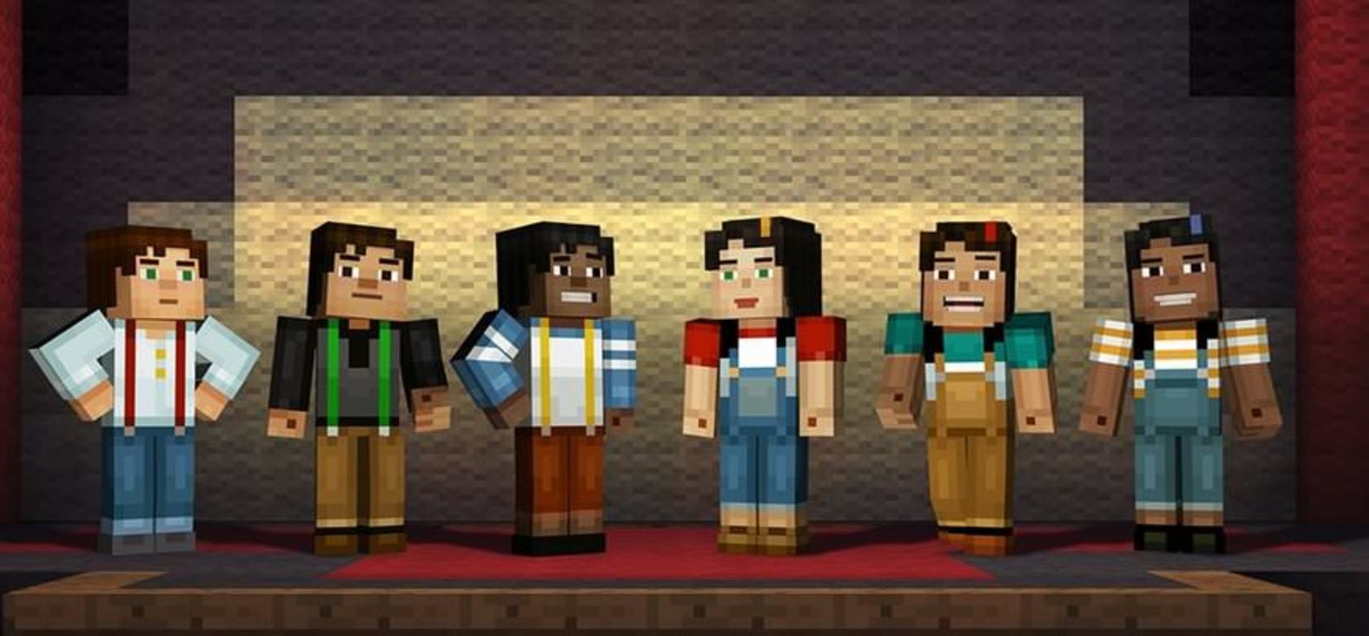 Selectable characters in Minecraft Story Mode