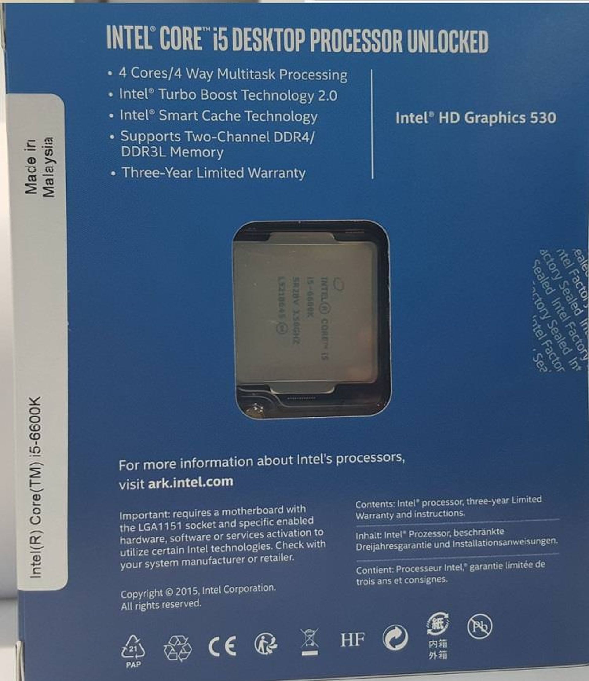 skylake -6600k -box - back