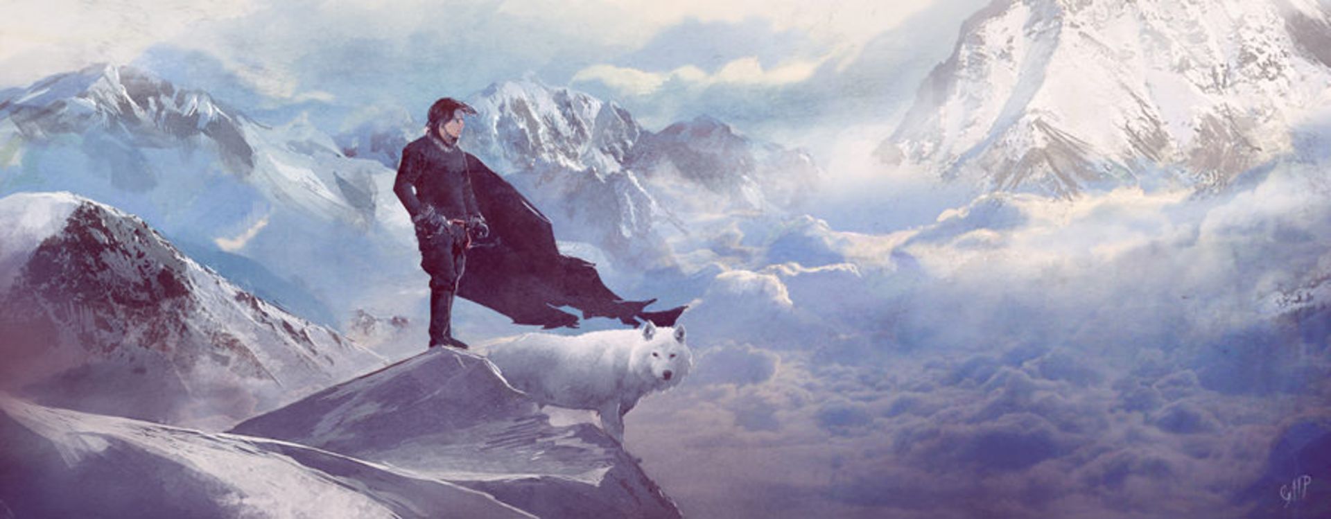 2015-09-jon_snow_and_ghost_by_guillemhp-d4dbeqy