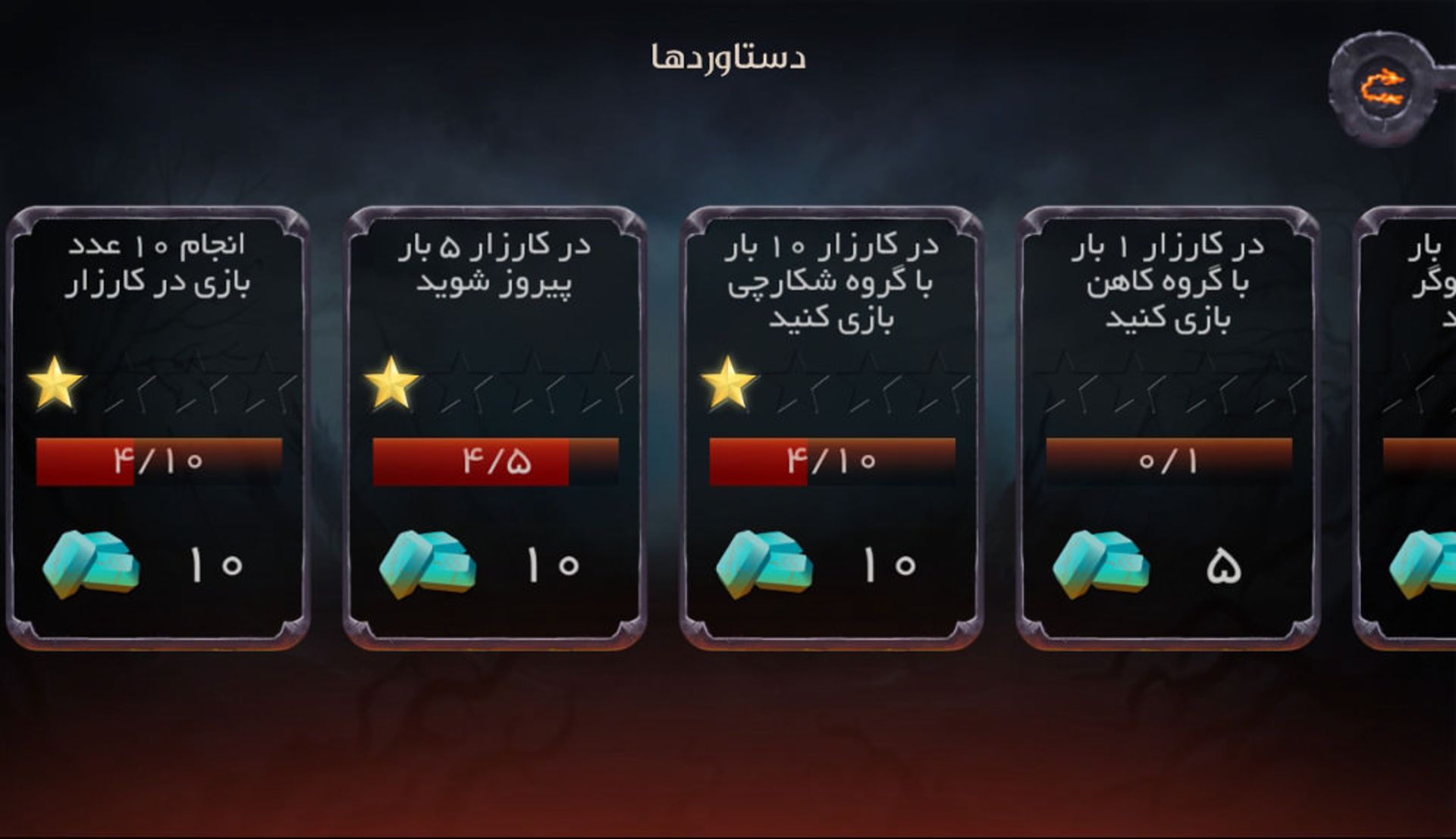 Hasht khan Achievements, Dastavardha