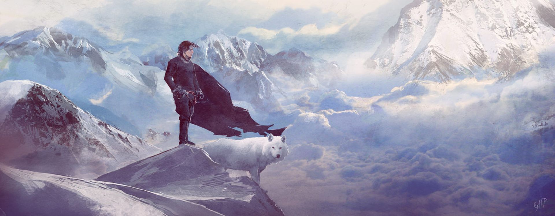 2015-12-jon_snow_and_ghost_by_guillemhp-d4dbeqy