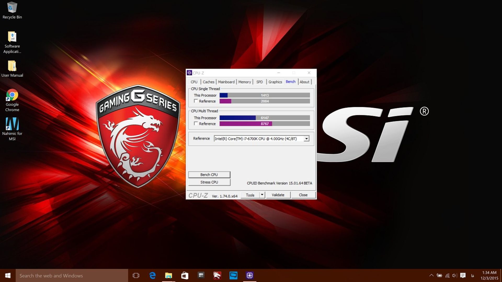 MSI GS60 CPU-Z