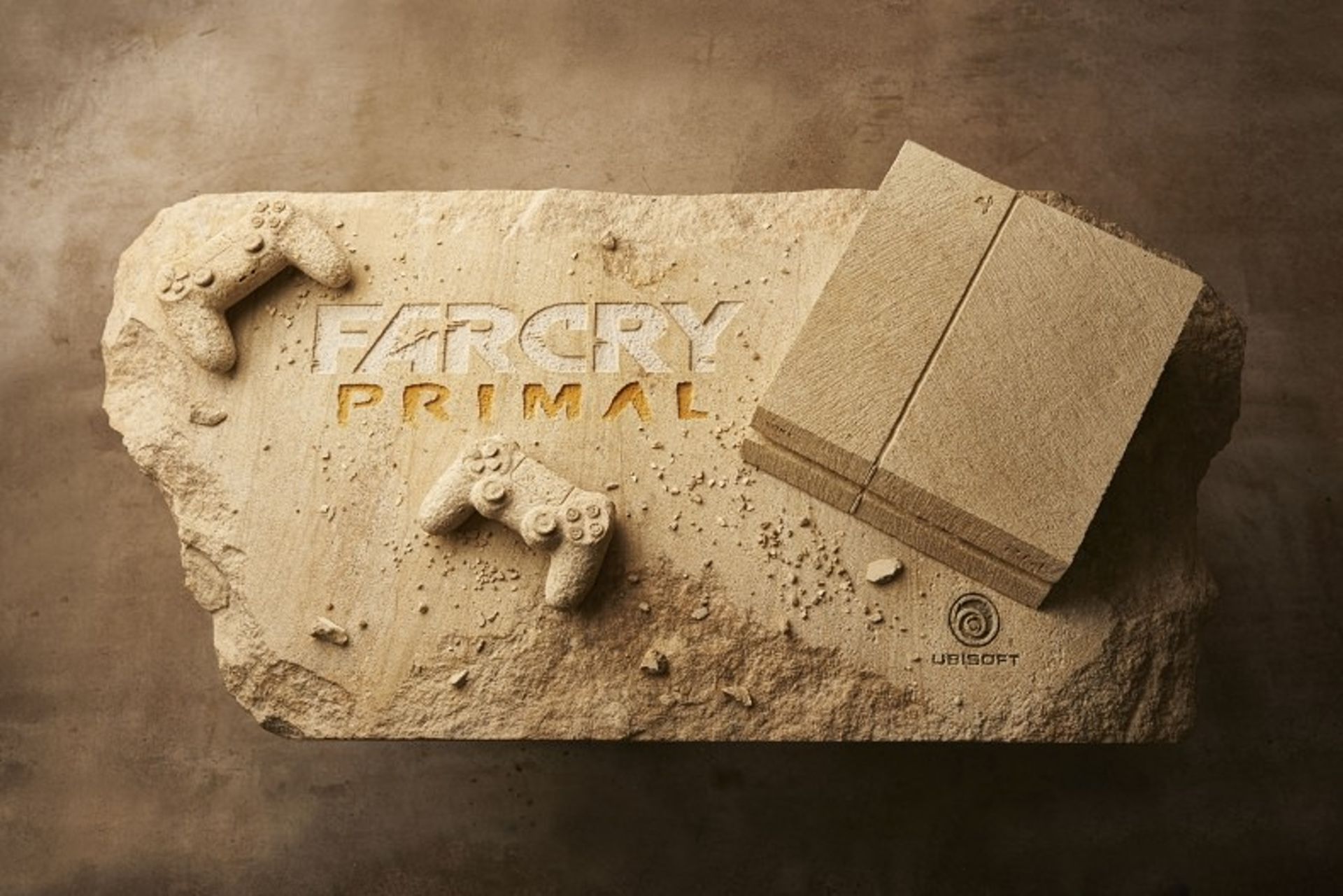غار و پلی استیشن 4 سنگی با طرح Far Cry Primal