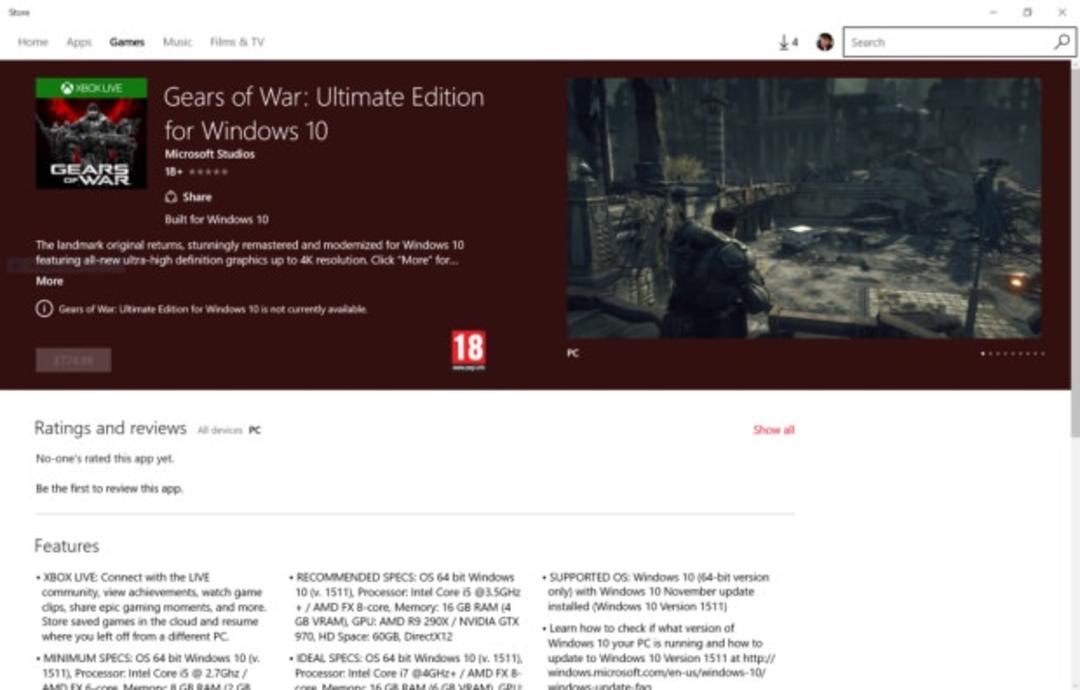 بازی Gears of War: Ultimate Edition برای پی‌سی