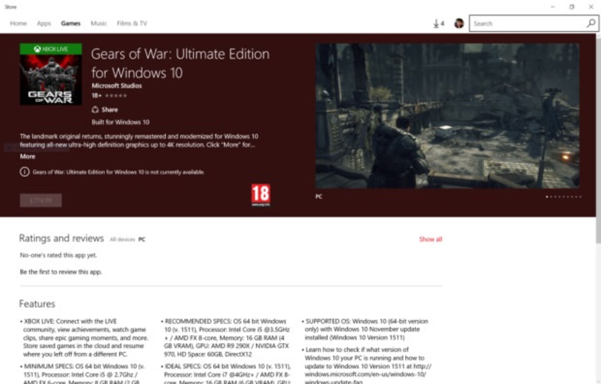 بازی Gears of War: Ultimate Edition برای پی‌سی