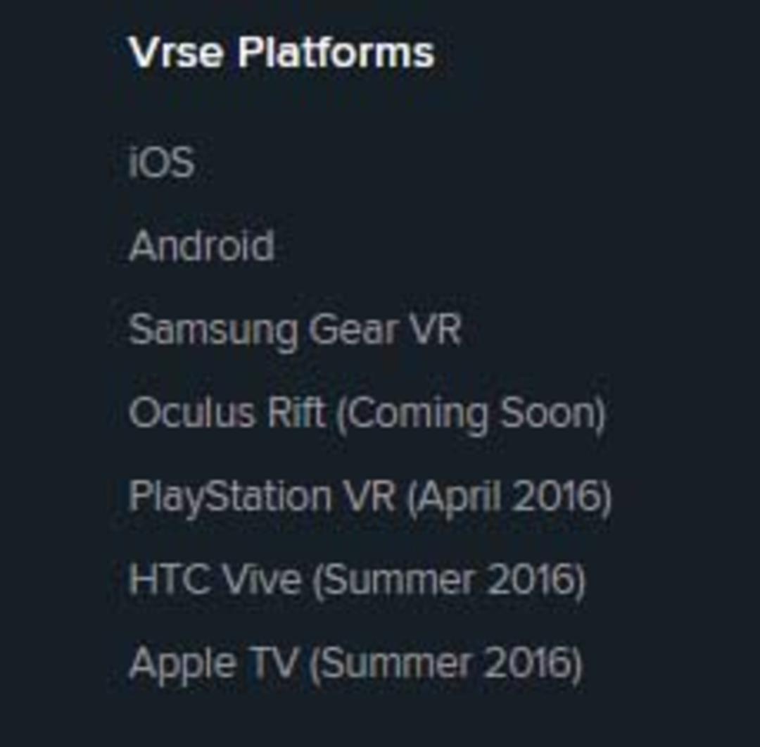 playstation vr release date by Vrse