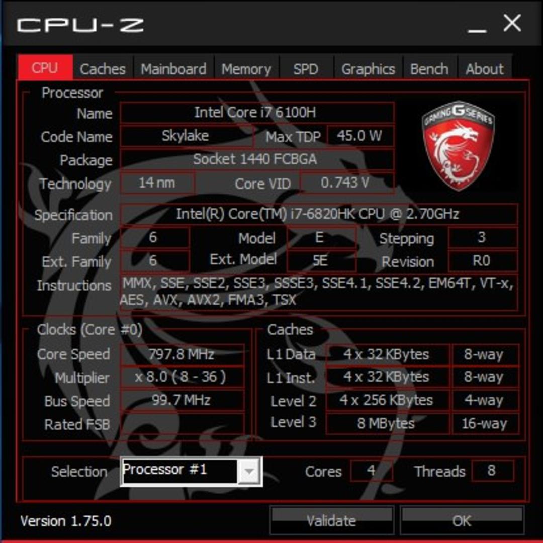 CPU Z MSI ZoomG