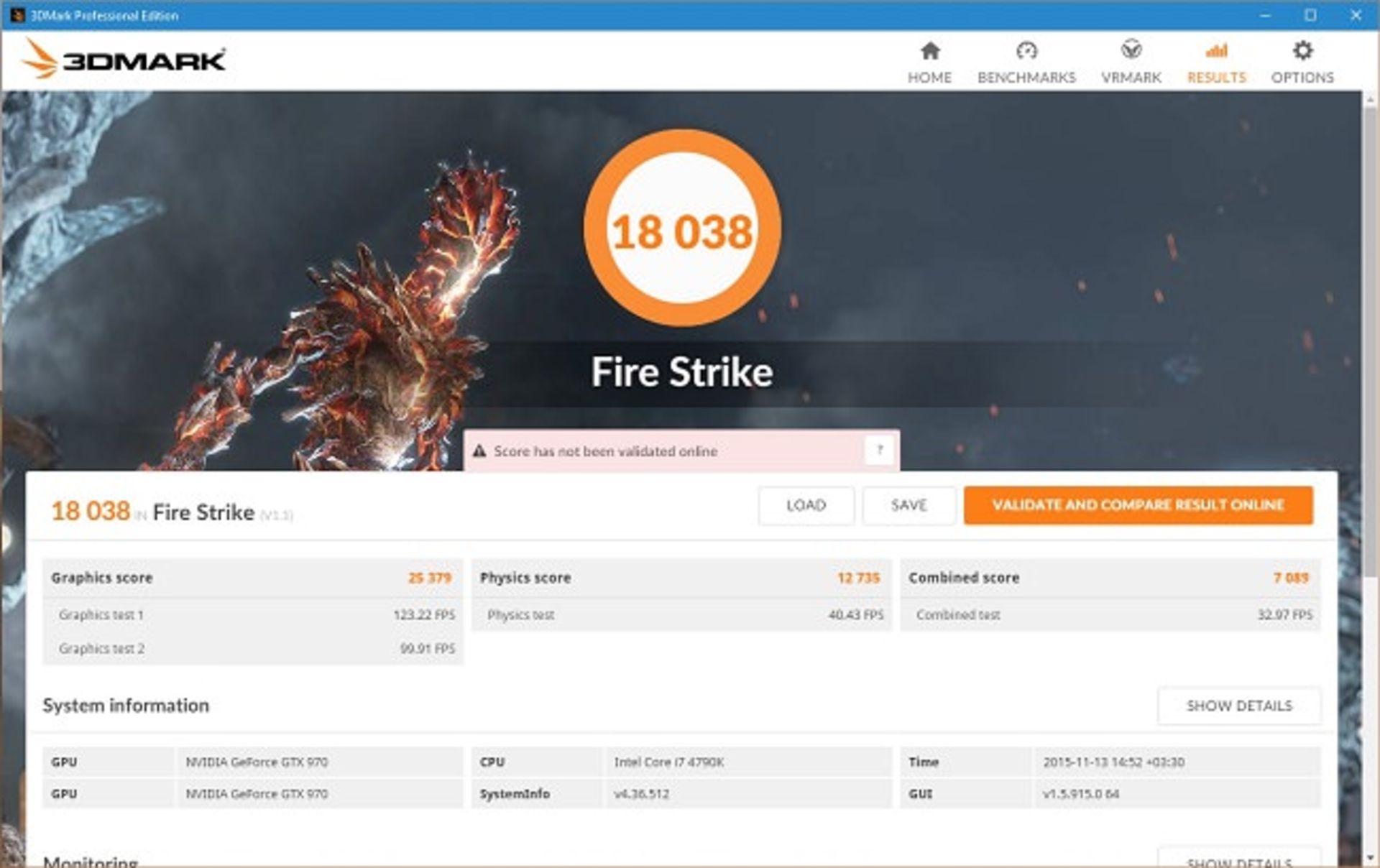 3DMARK 2013 16 650 ZoomG