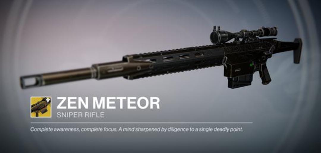 Destiny April Snipe zen meteor