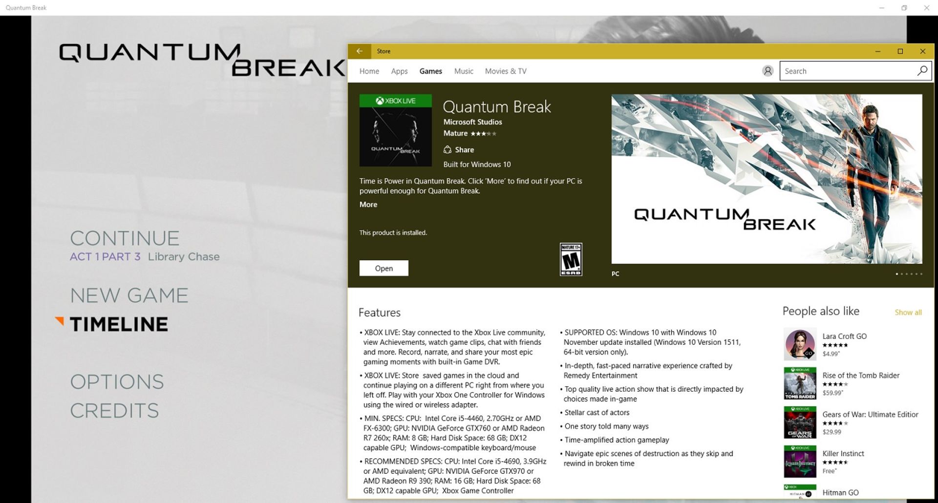 Store Quantum Break Zoomg