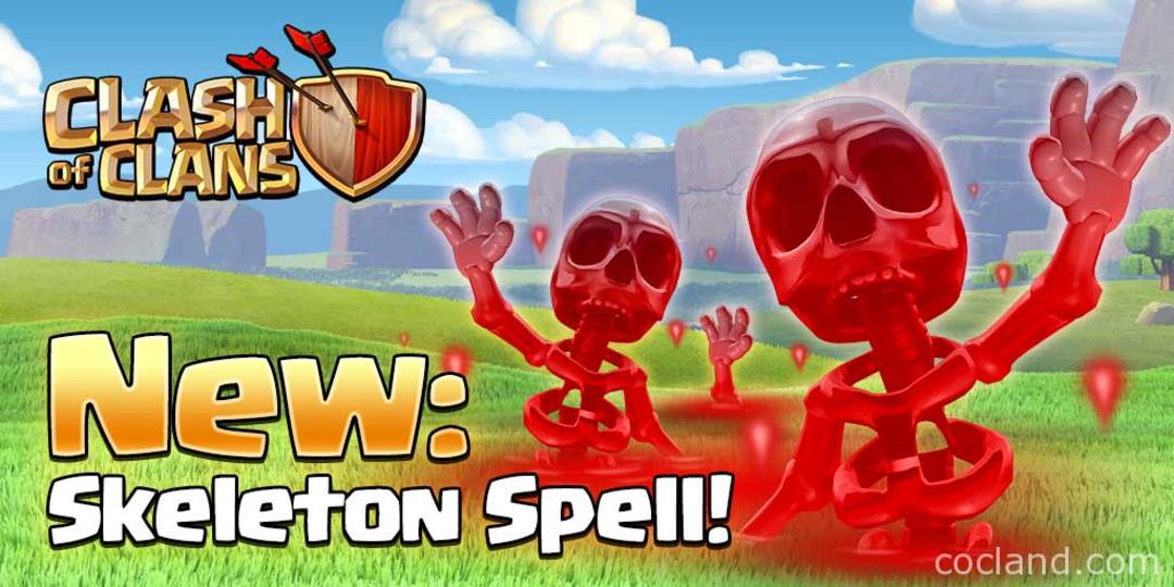 Clash of clans Skeleton spell اسپل اسکلتون