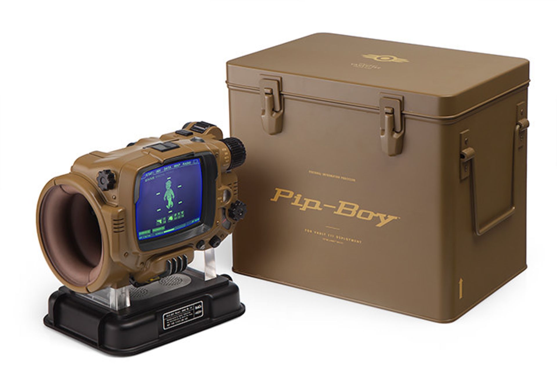 pip-boy deluxe bluetooth edition thinkgeek