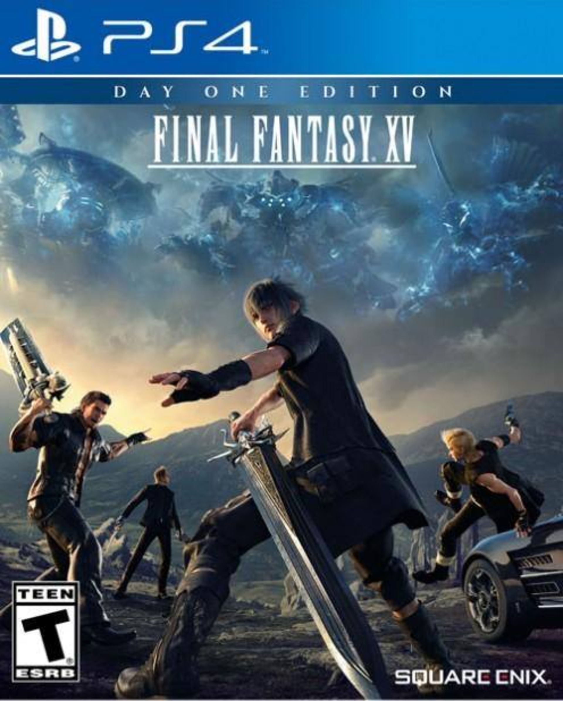 طرح روی جلد نسخه آمریکای بازی Final Fantasy XV