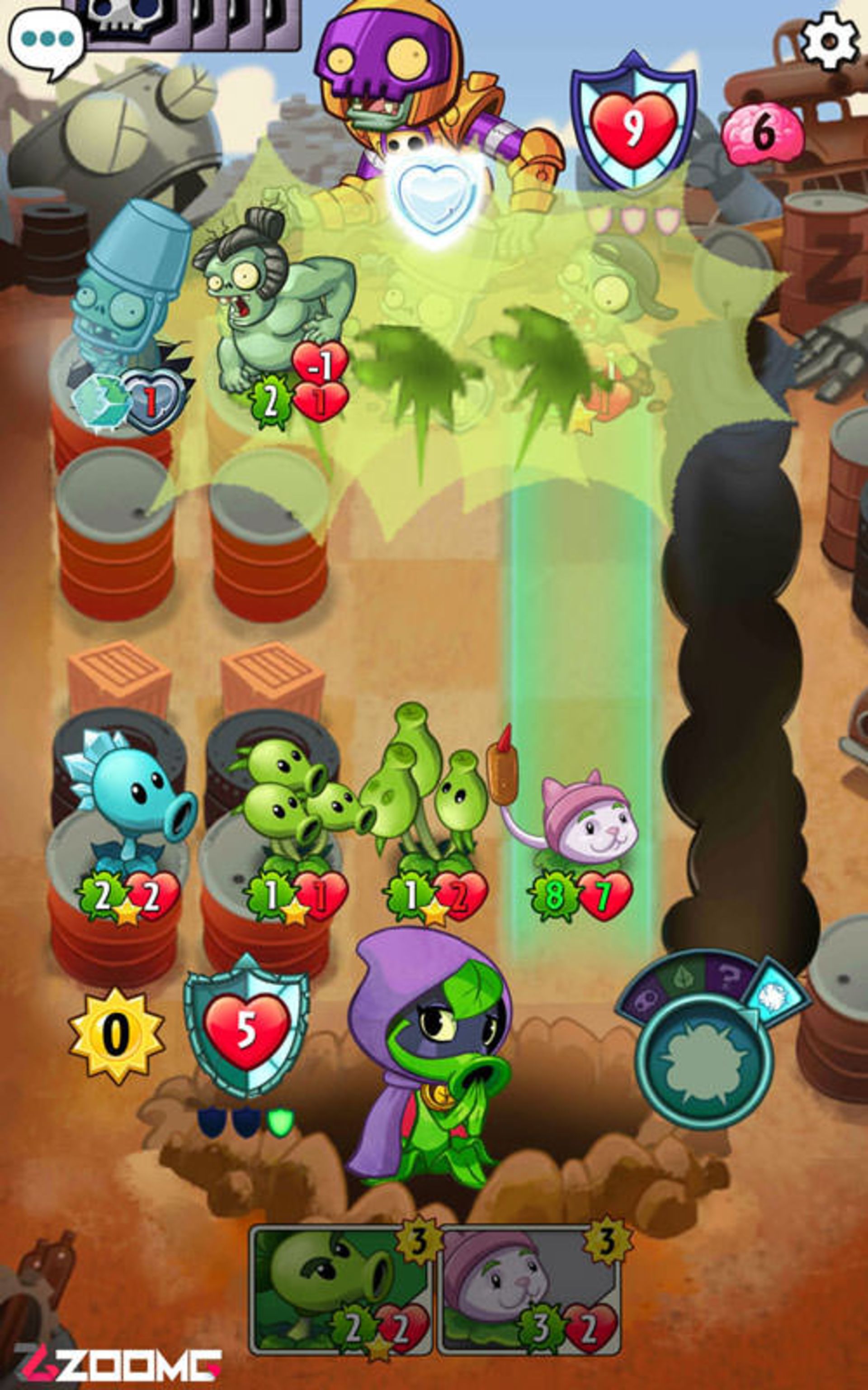 Plants vs Zombies Heroes Zoomg