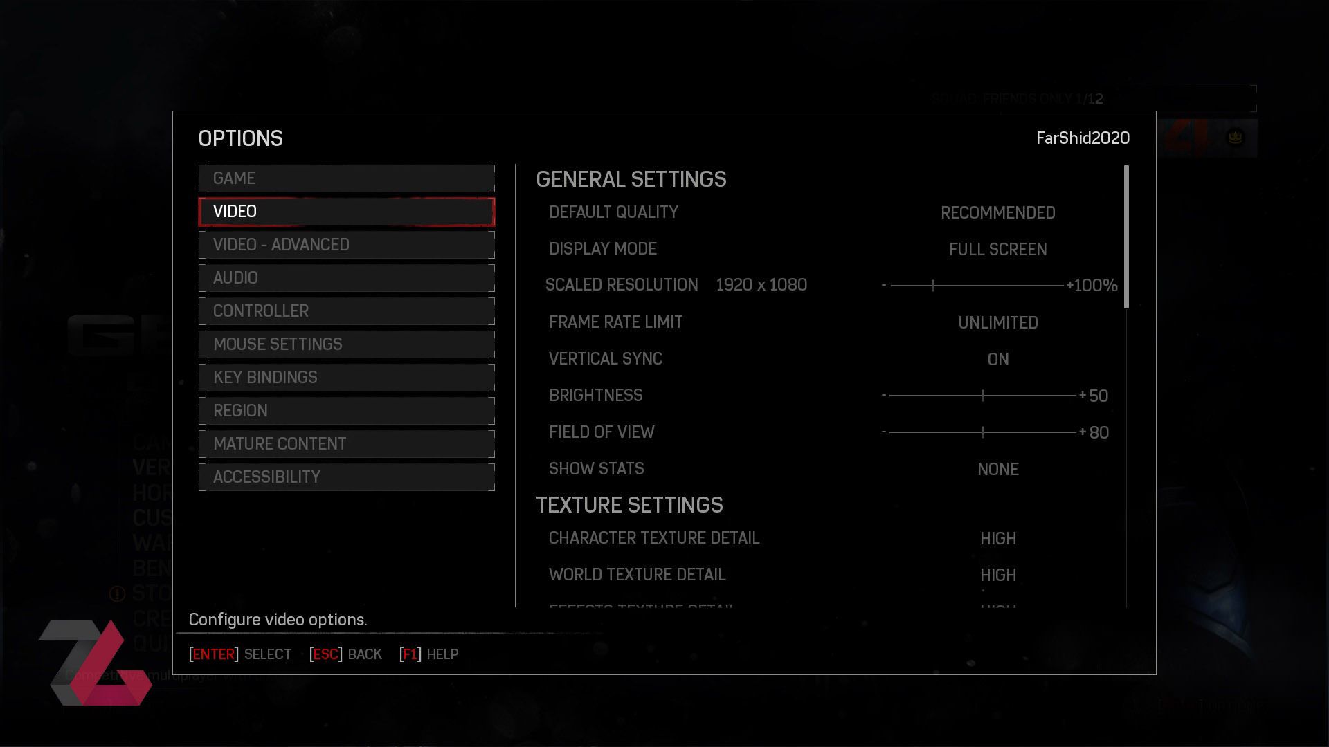 Gears of War 4 Graphical Options