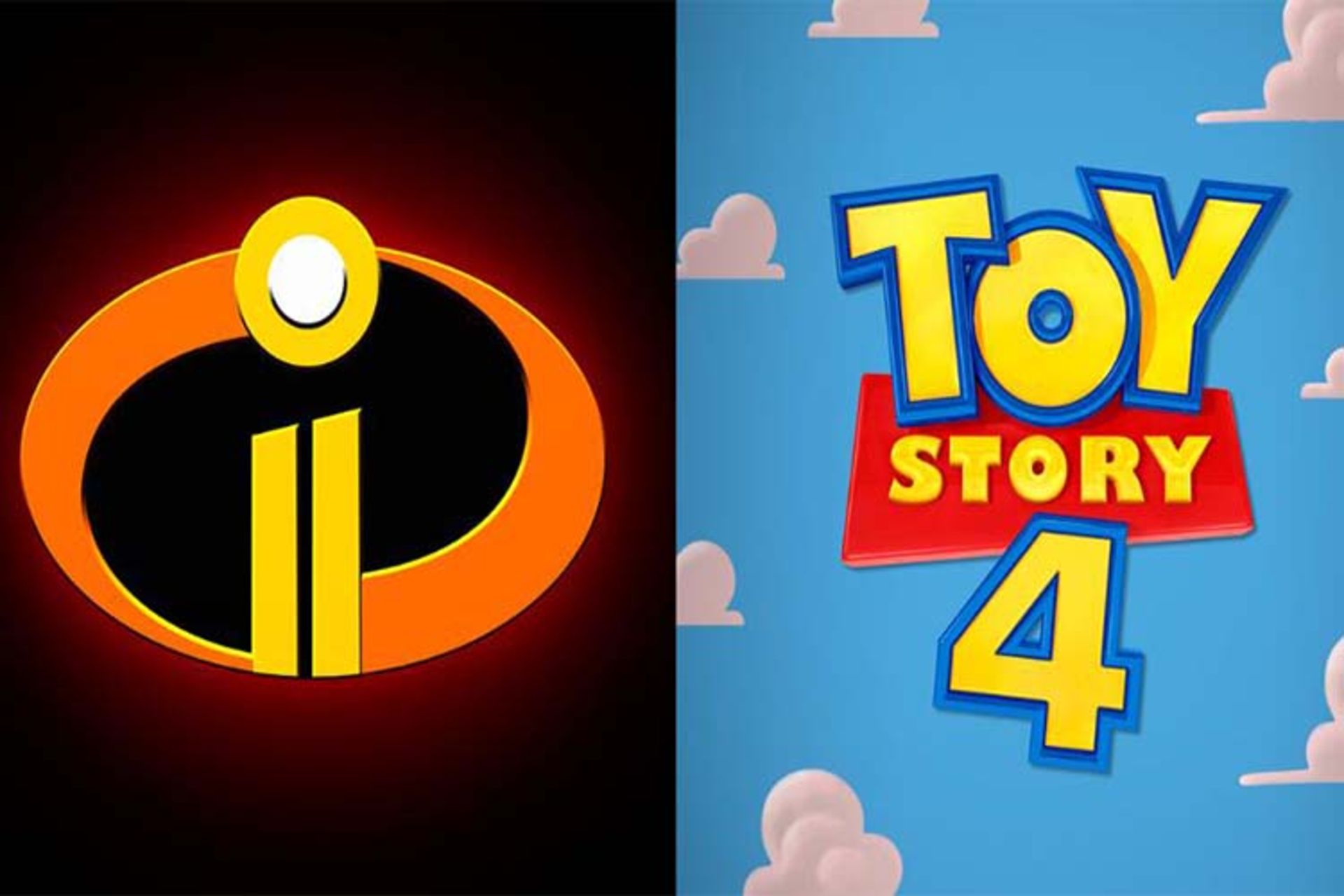 toy story 4 and The Incredibles 2 logo