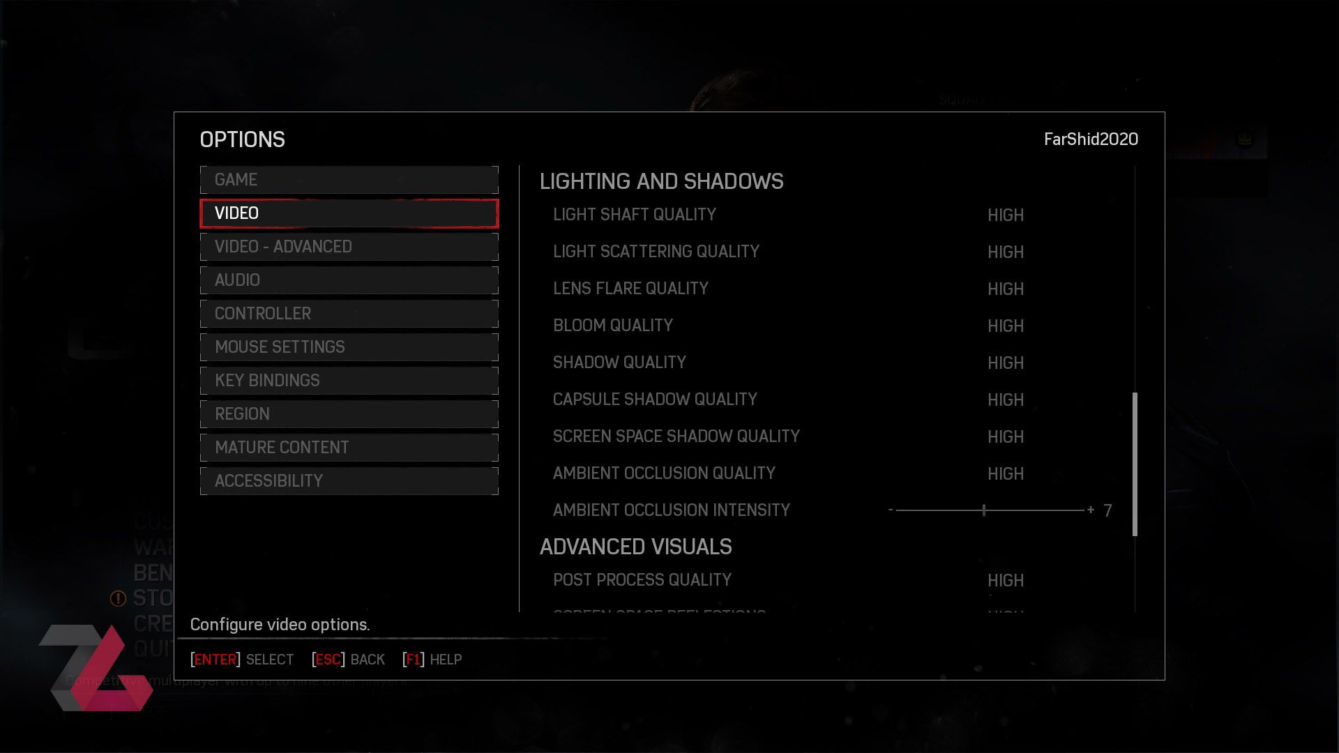 Gears of War 4 Graphical Options