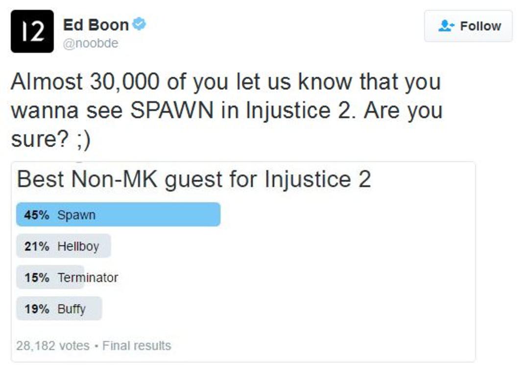 نظرسنجی Injustice 2 - اسپاون