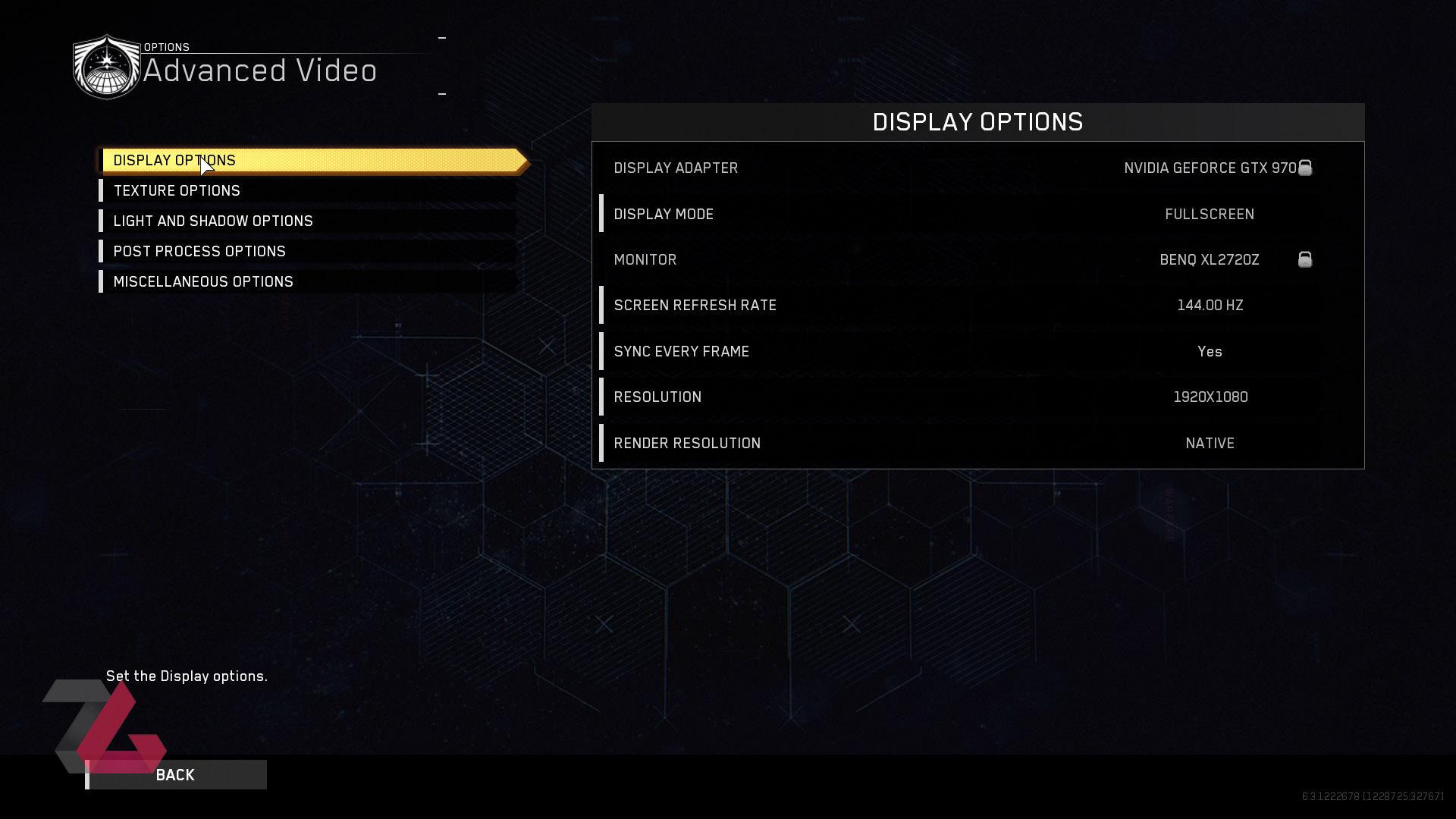 تنظیمات گرافیکی بازی Infinite Warfare