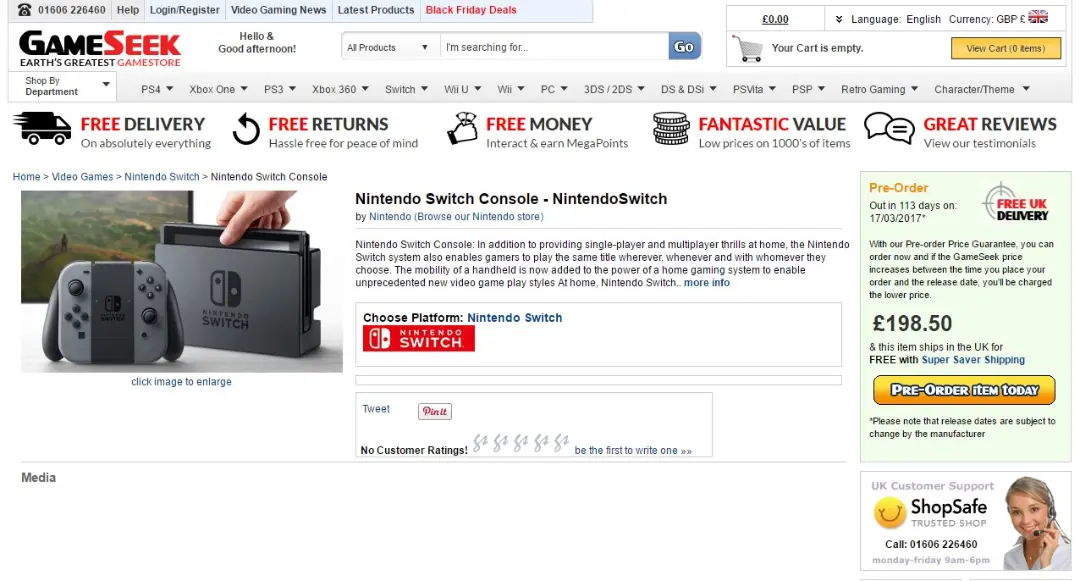 GameSeek Nintendo Switch