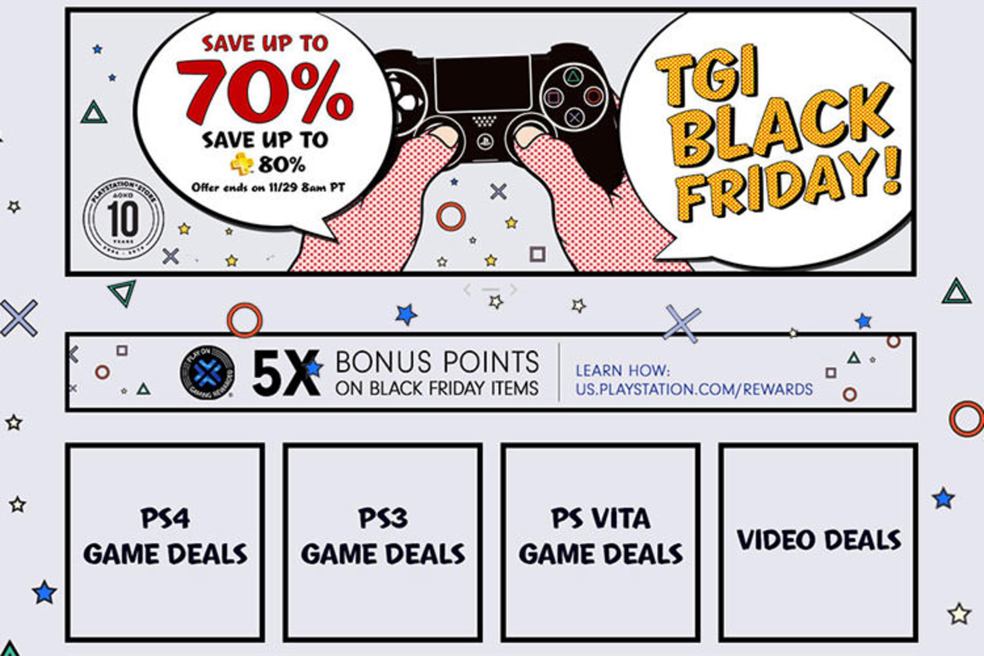 Black Friday Sales Playstation Store