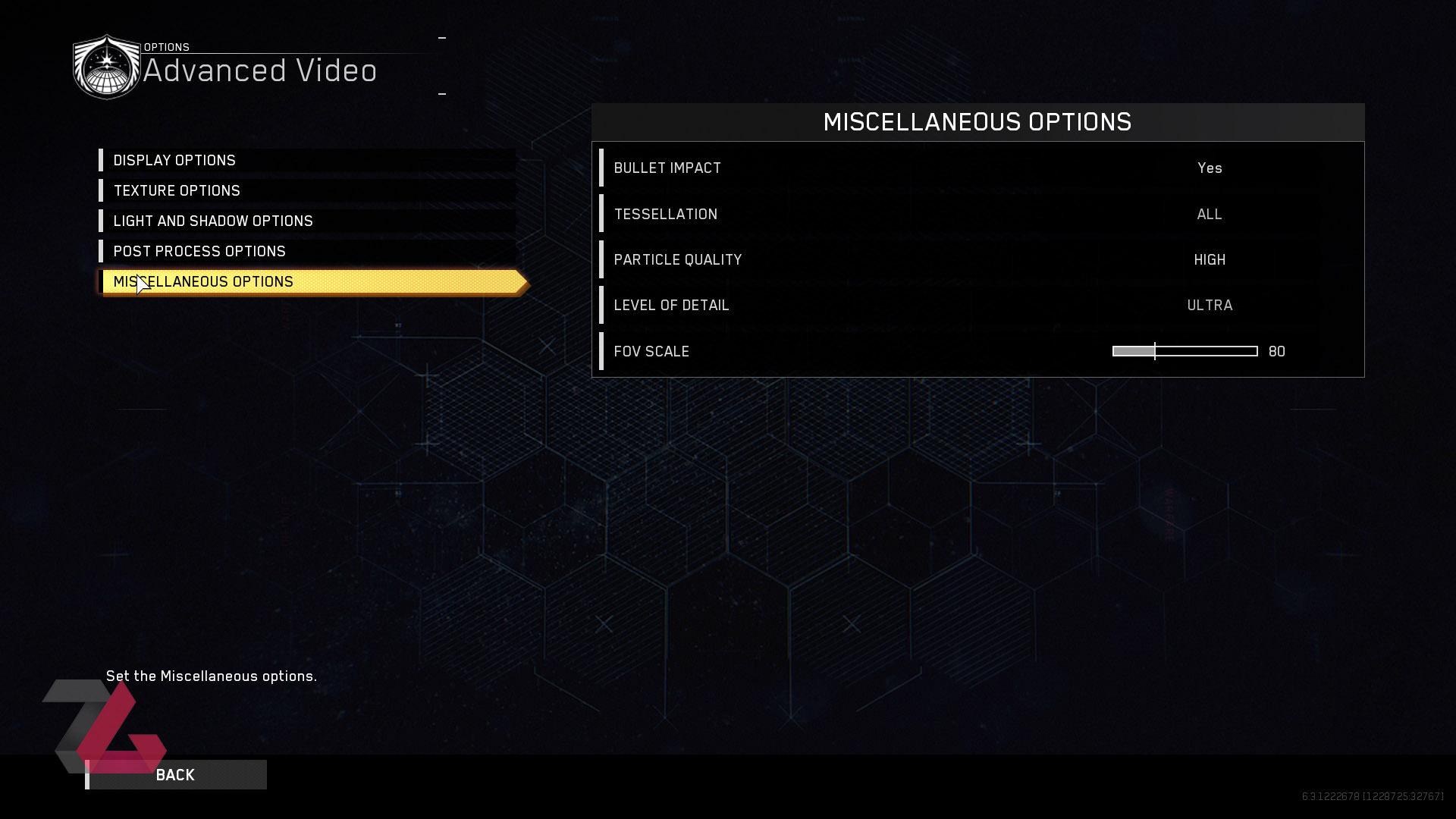تنظیمات گرافیکی بازی Infinite Warfare