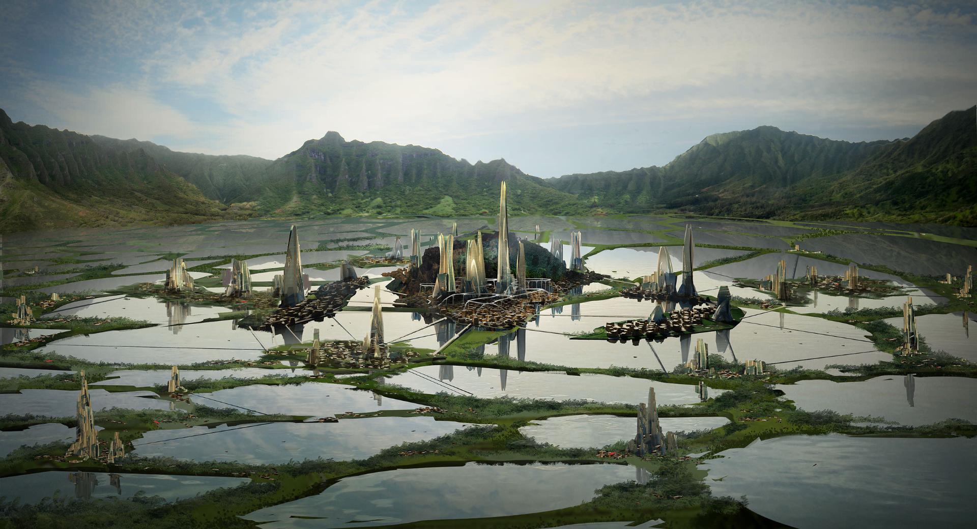 Captain America: Civil War Unused Concept Art Reveals Wakandan City