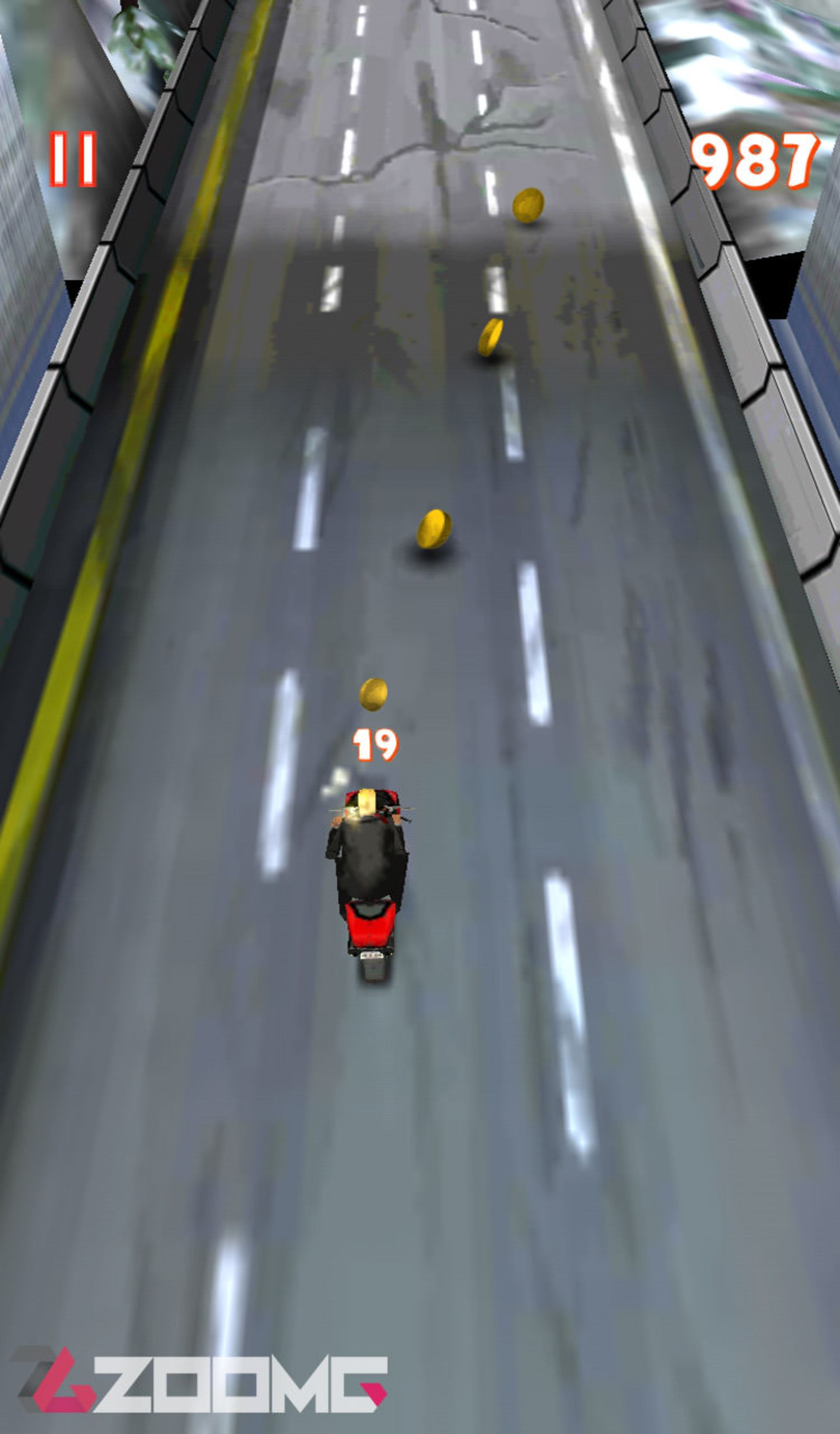 تصویر درون بازی lane splitter