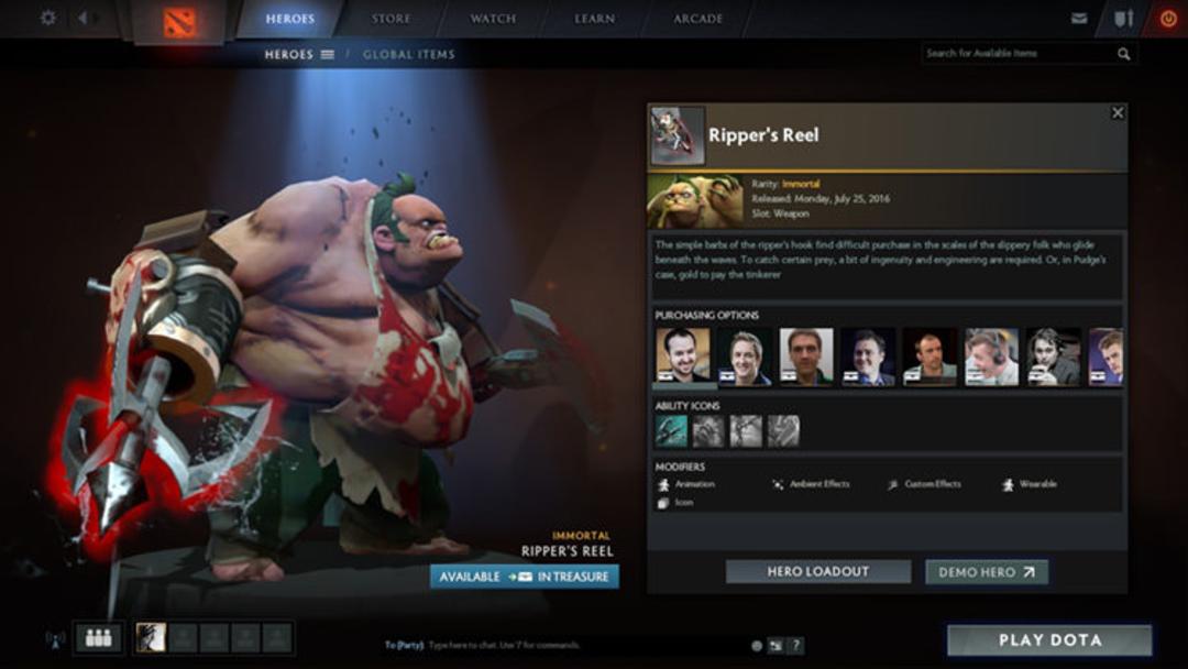 Pudge Immortal 2016