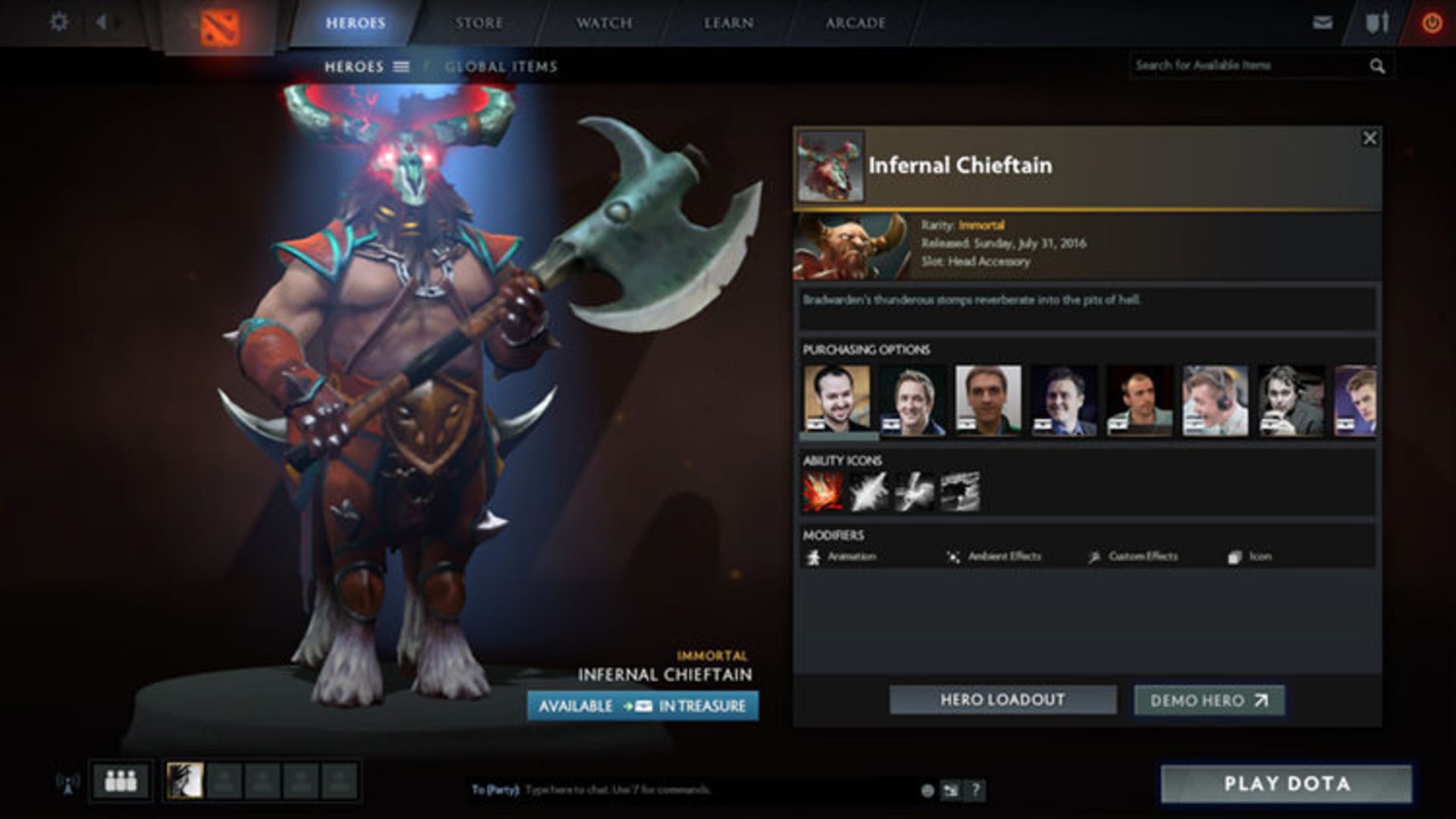 Centaur Warrunner immortal 2016