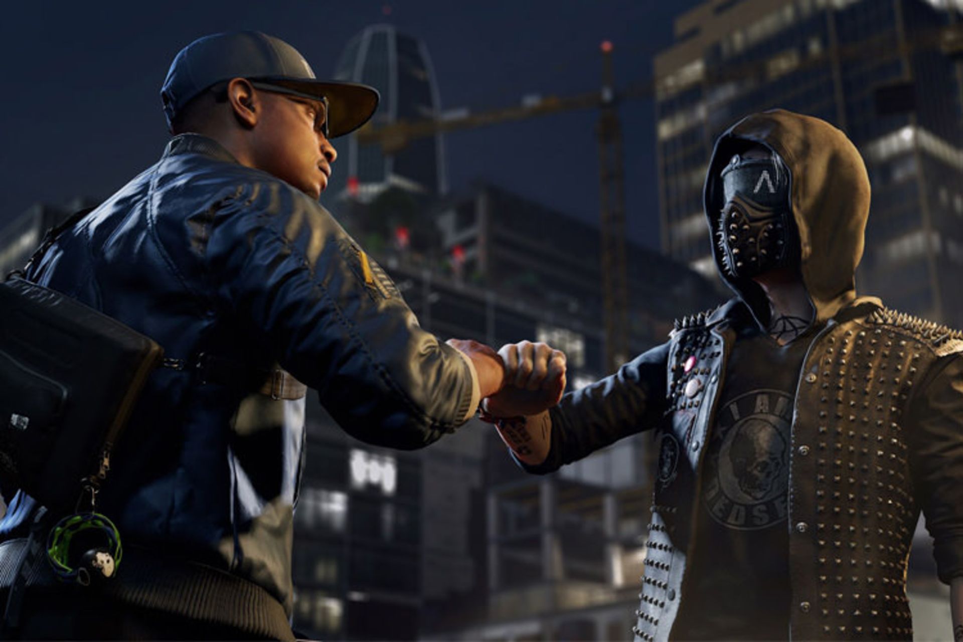 قهرمان بازی Watch Dogs 2 در حال تعامل با سایر کاراکترهای بازی