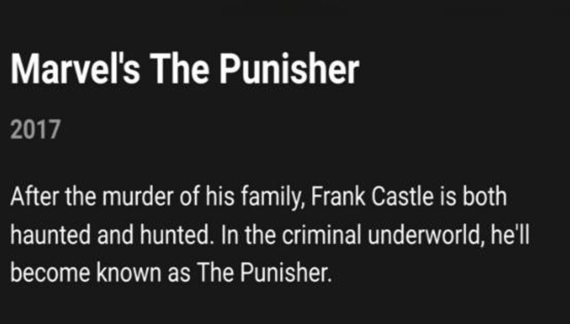 Marvel's The Punisher