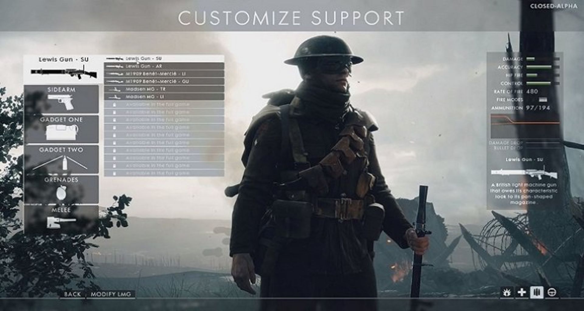 battlefield 1 support class