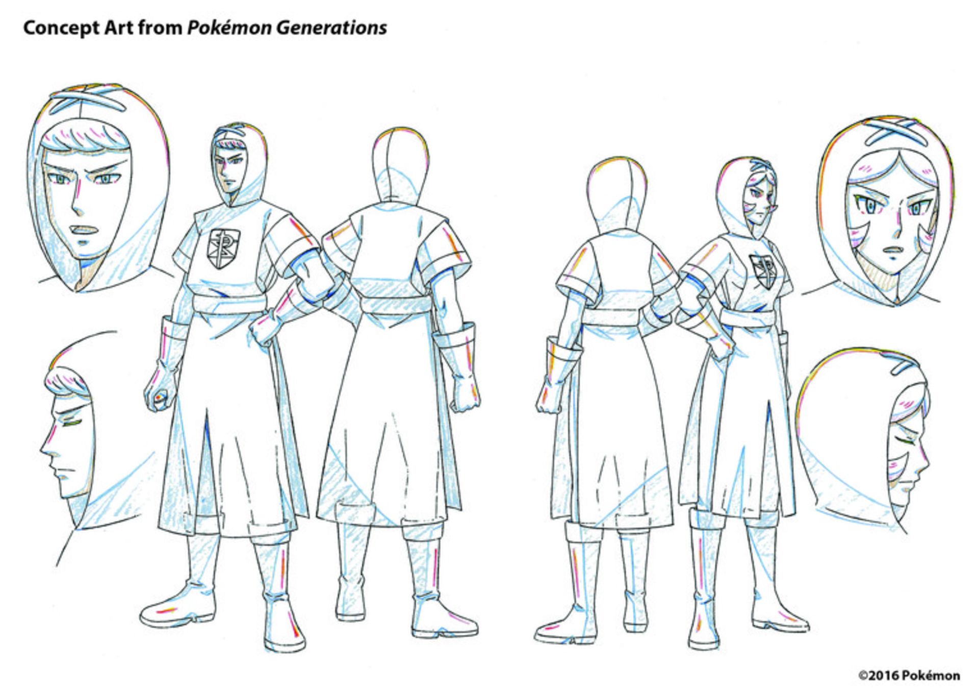 Pokemon Generations concept art images