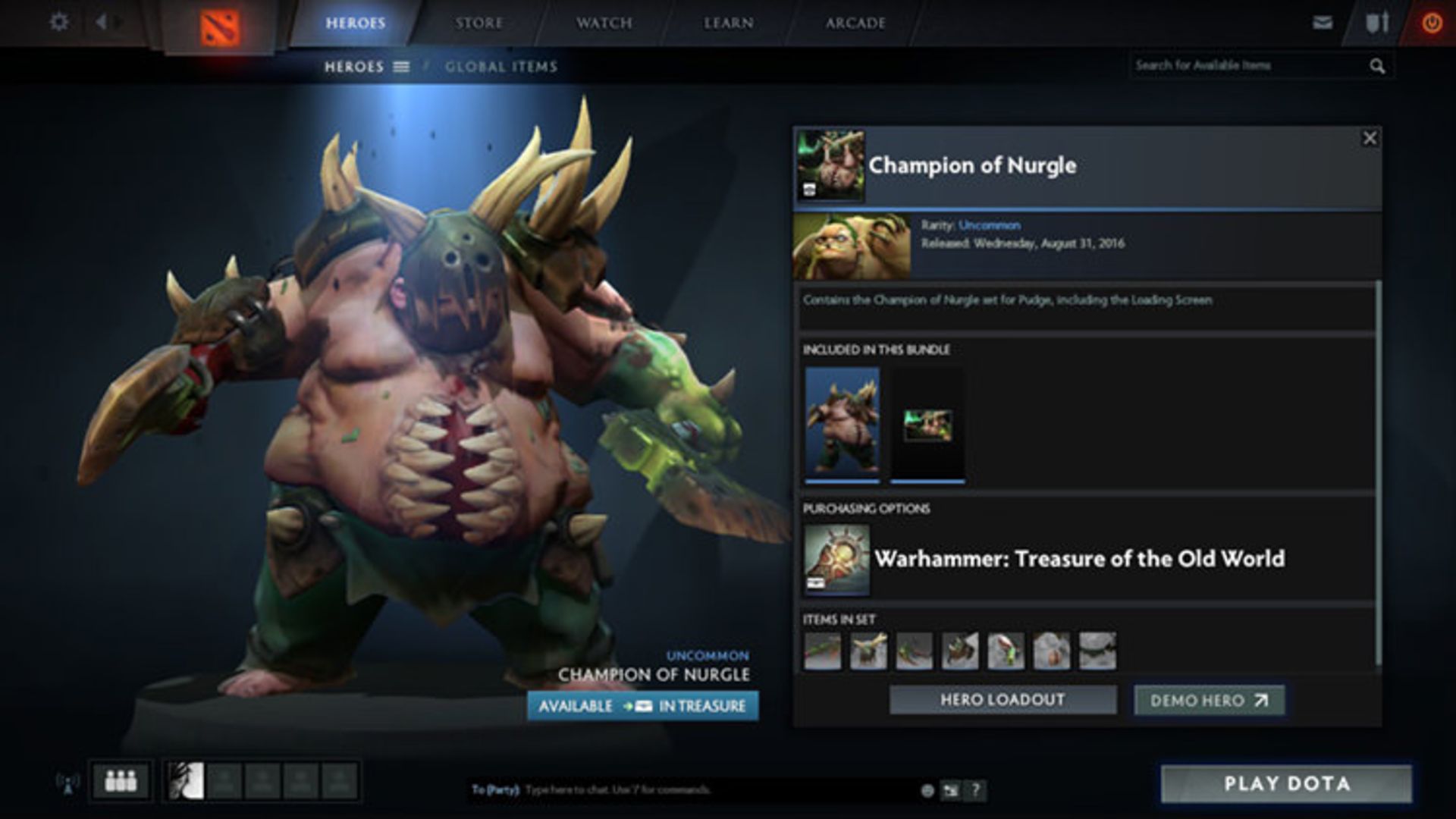 ست هیروی Pudge