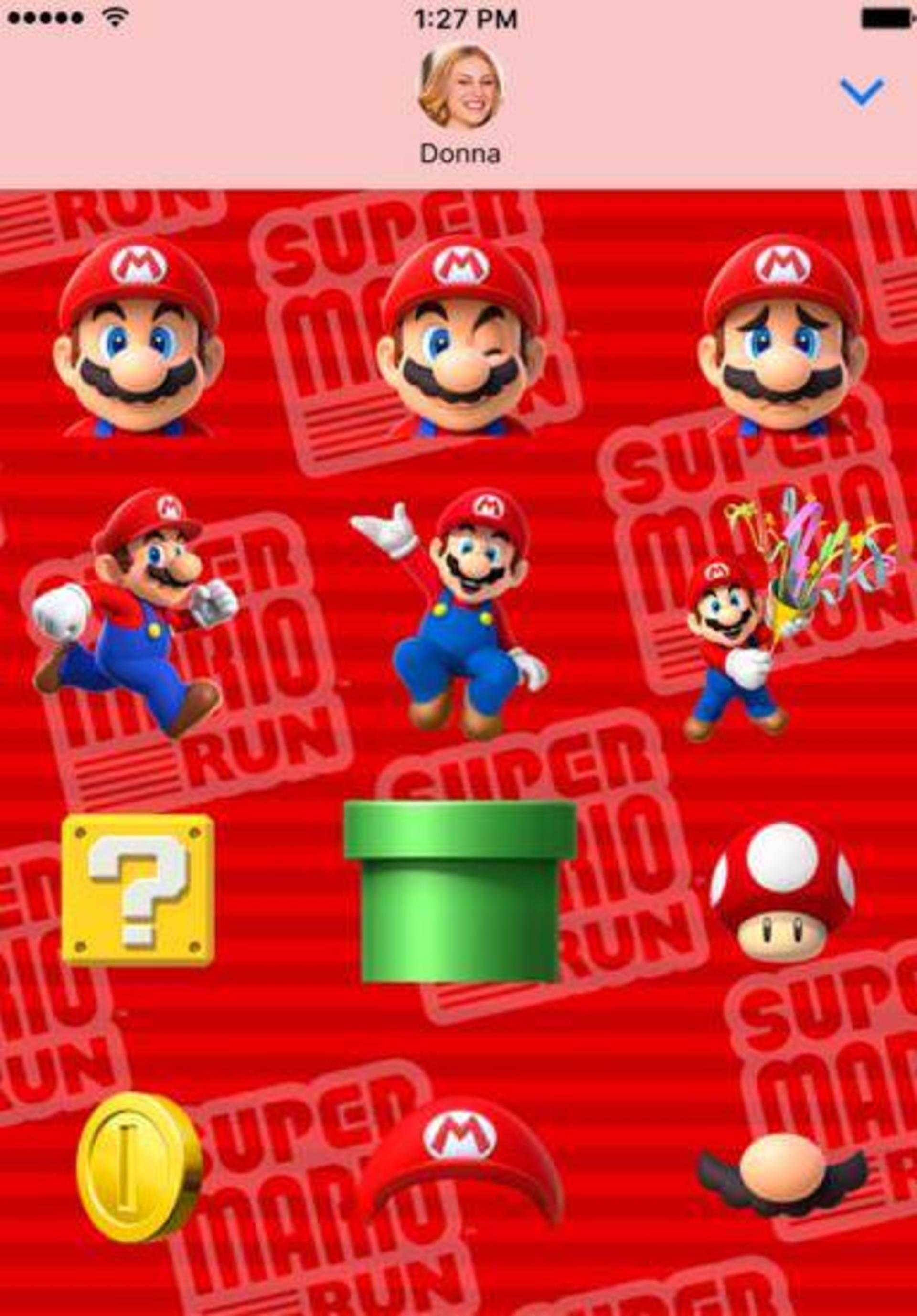 استیکر super mario