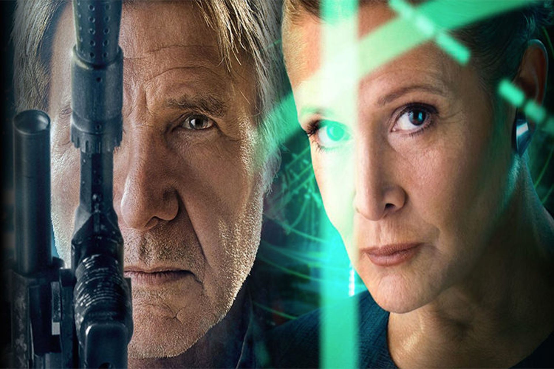 leia and han solo in Star Wars: The Force Awakens