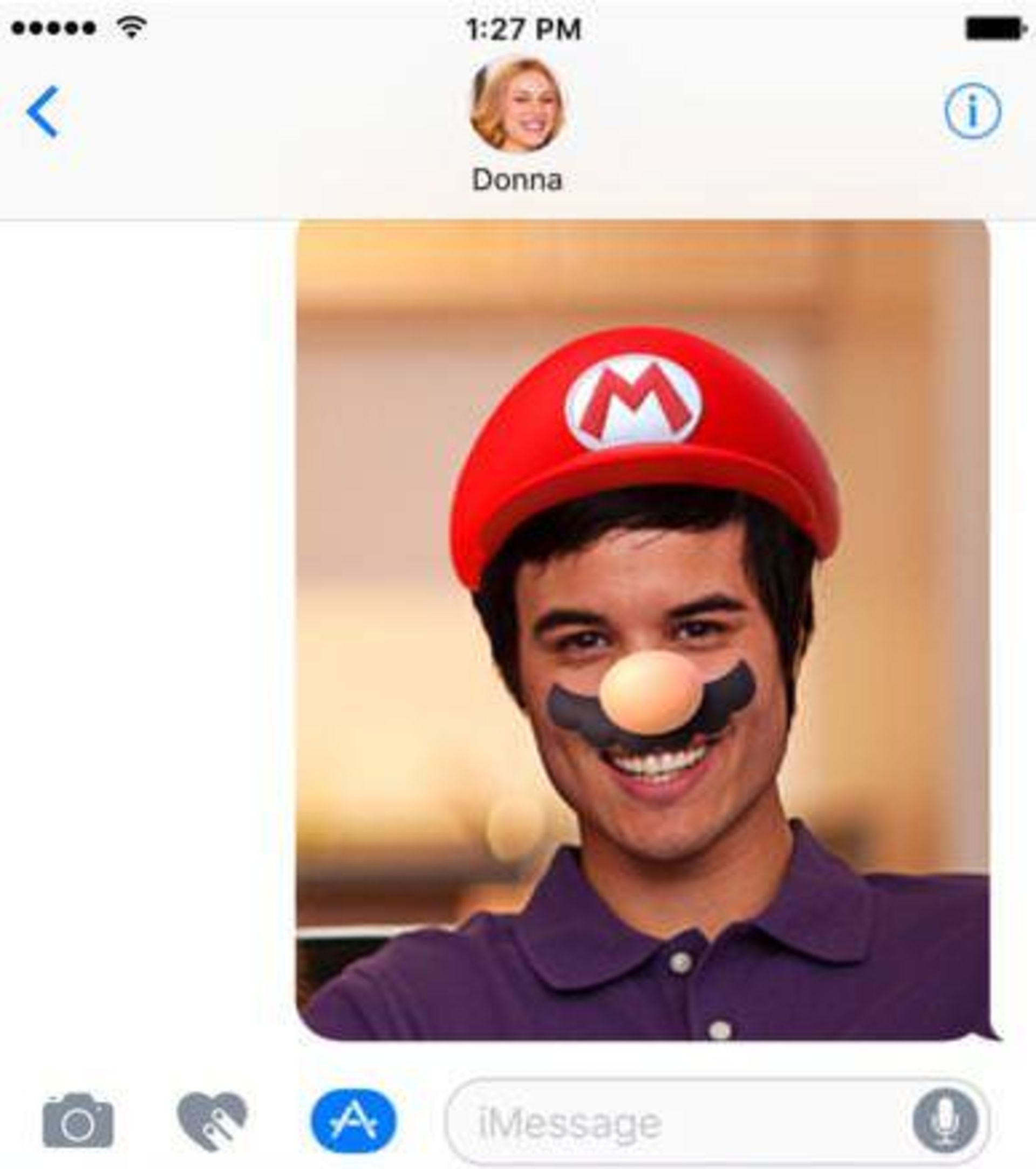 سلفی super mario