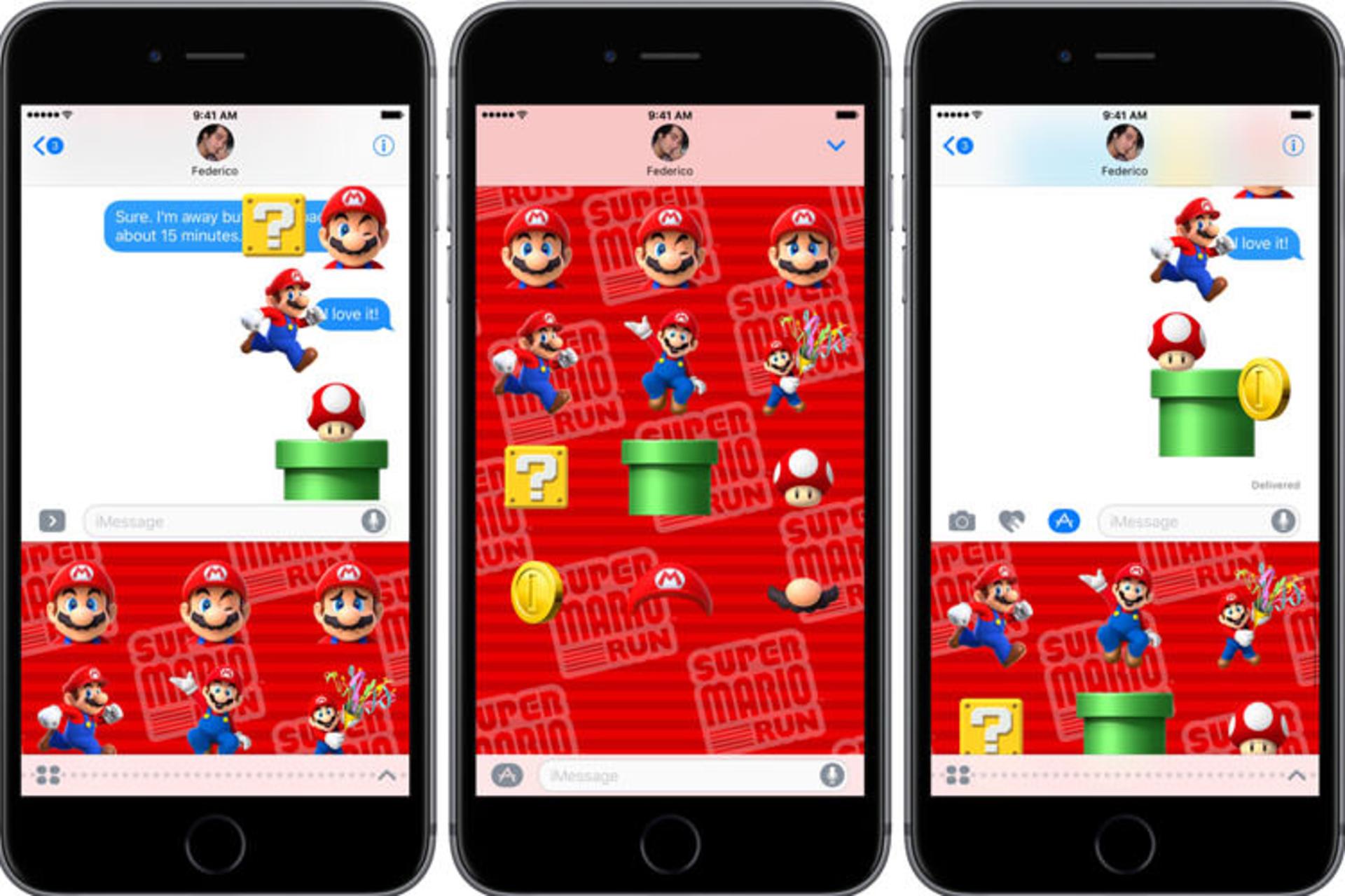 استیکر super mario